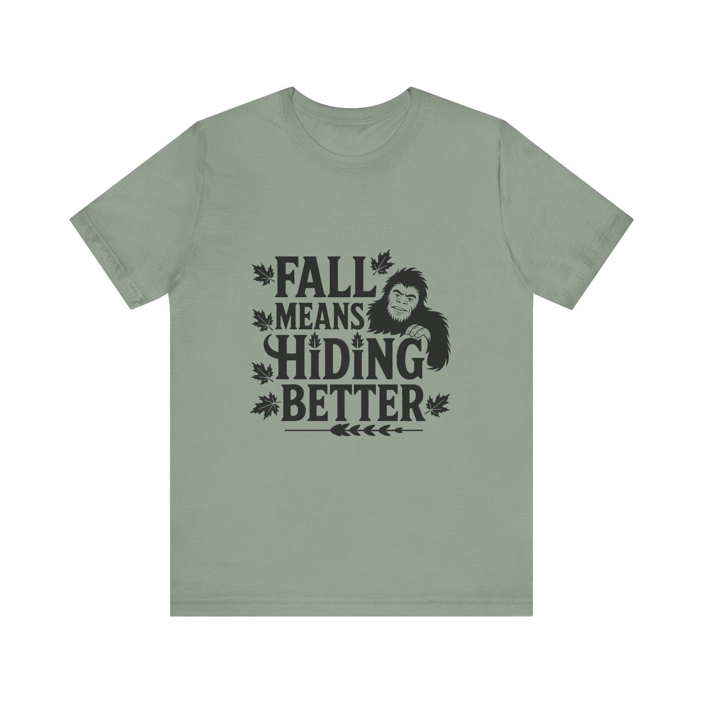 Fall-Themed Unisex Tee - Perfect for Autumn, Halloween, Sasquatch Lovers, Casual Wear, Gift Ideas