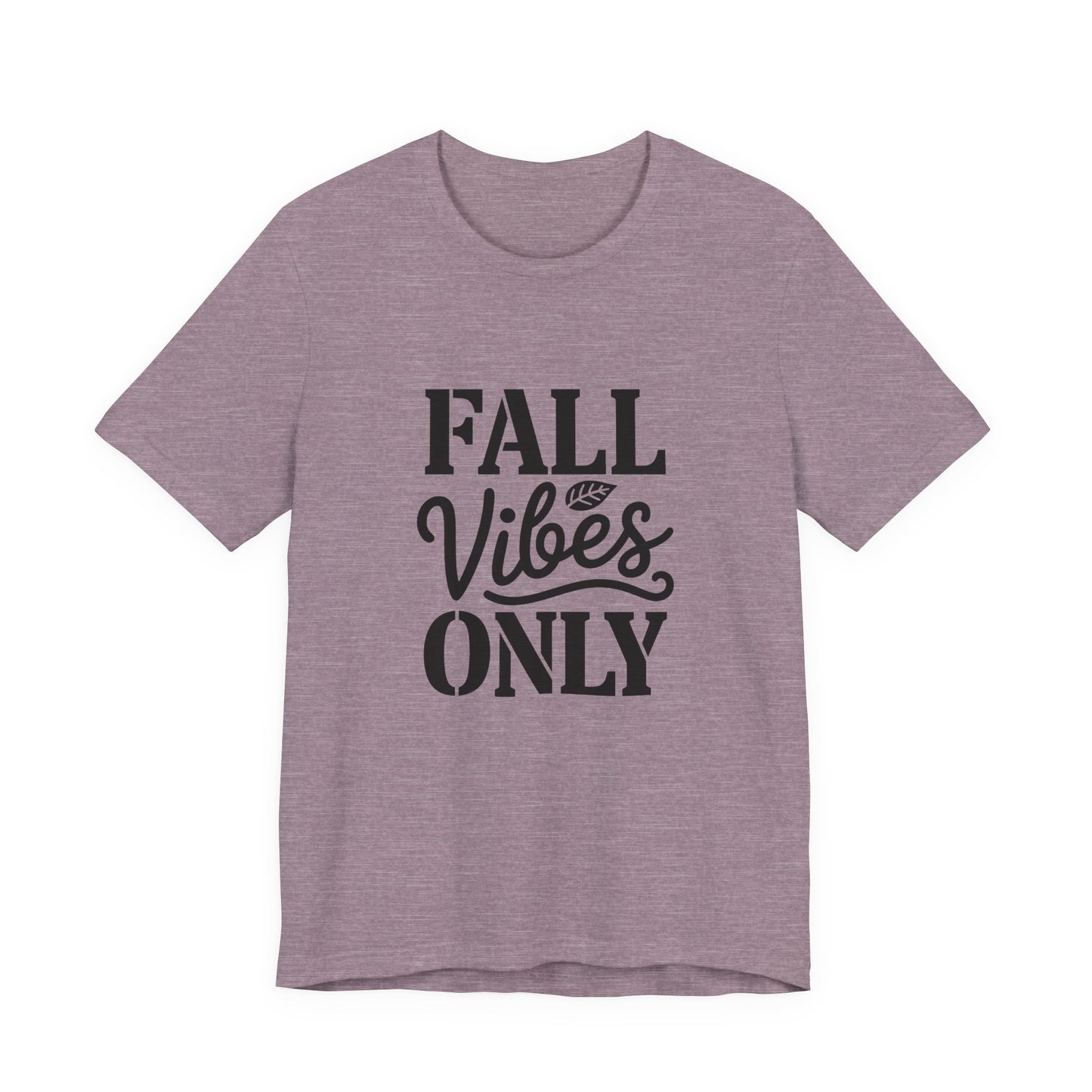 Unisex Fall Vibes Short Sleeve Tee, Casual Autumn Shirt, Seasonal Graphic Tee, Perfect for Thanksgiving, Cozy Fall Outfit