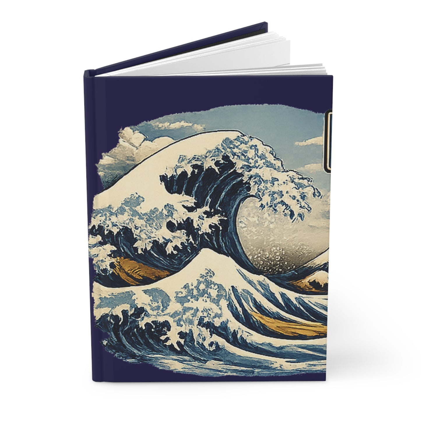 Hardcover Journal — 'Great Wave' Japanese Wave Art Notebook