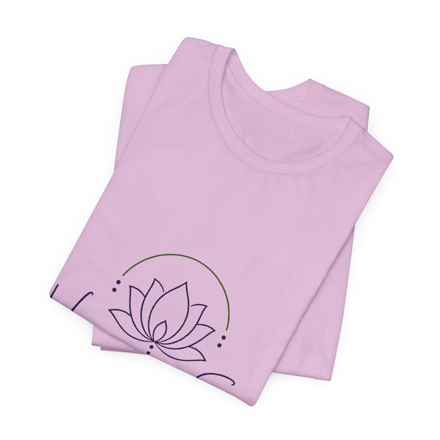 Harmony & Sage Lotus Tee — Minimal Wellness Graphic T-Shirt