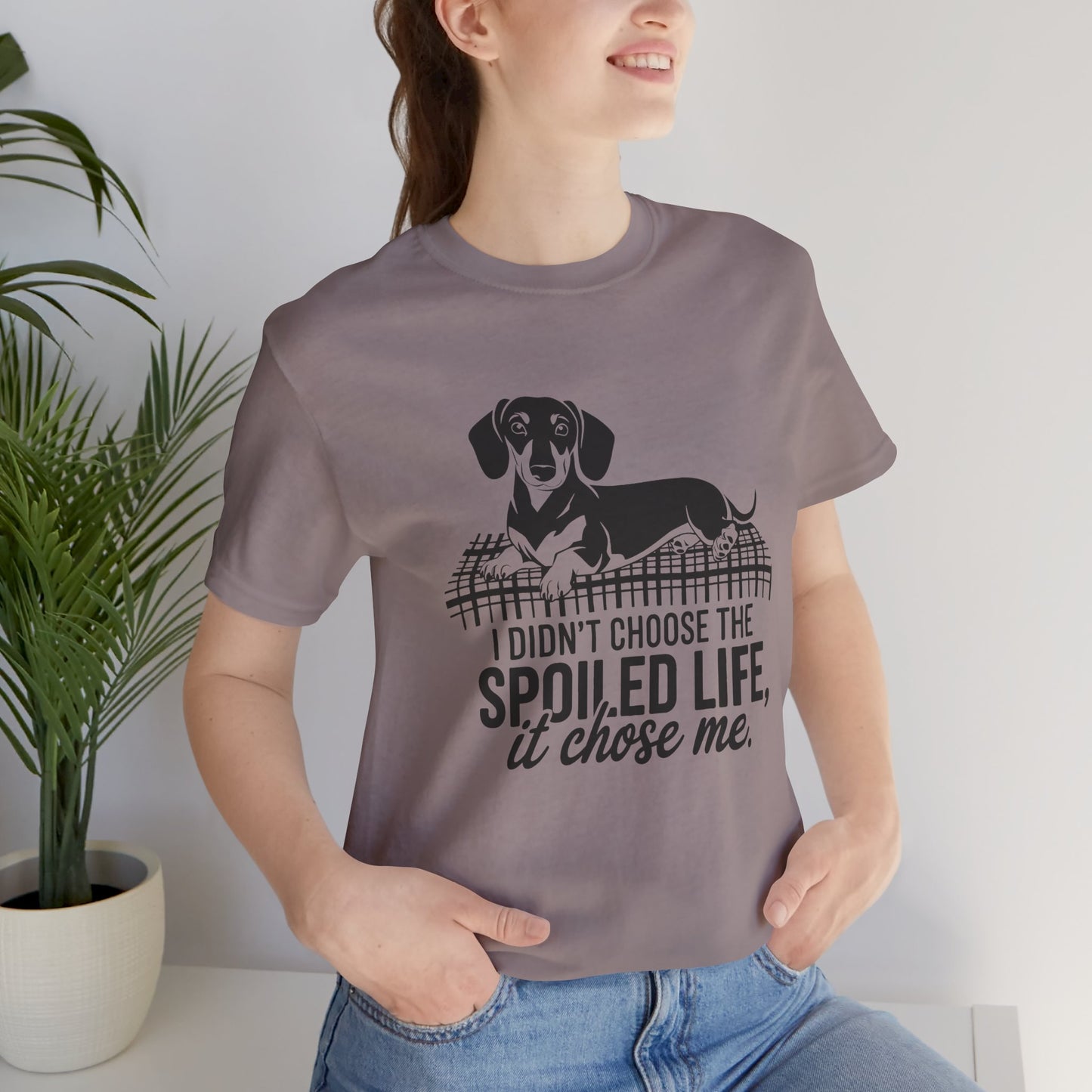 Spoiled Life Dog Lover Tee, Unisex Jersey T-Shirt for Pet Owners, Funny Dog Shirt, Gift for Dog Lovers, Casual Animal Apparel