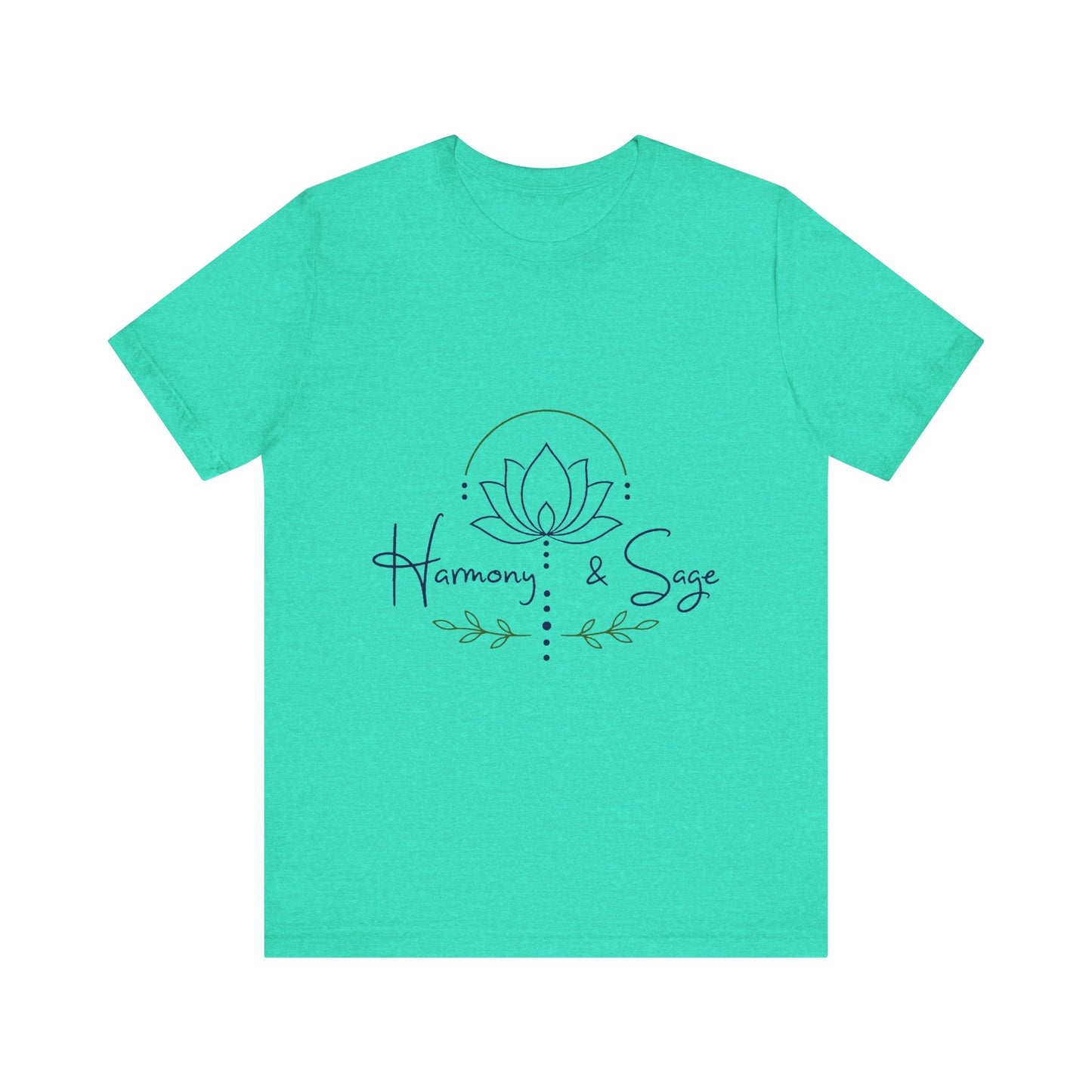 Harmony & Sage Lotus Tee — Minimal Wellness Graphic T-Shirt