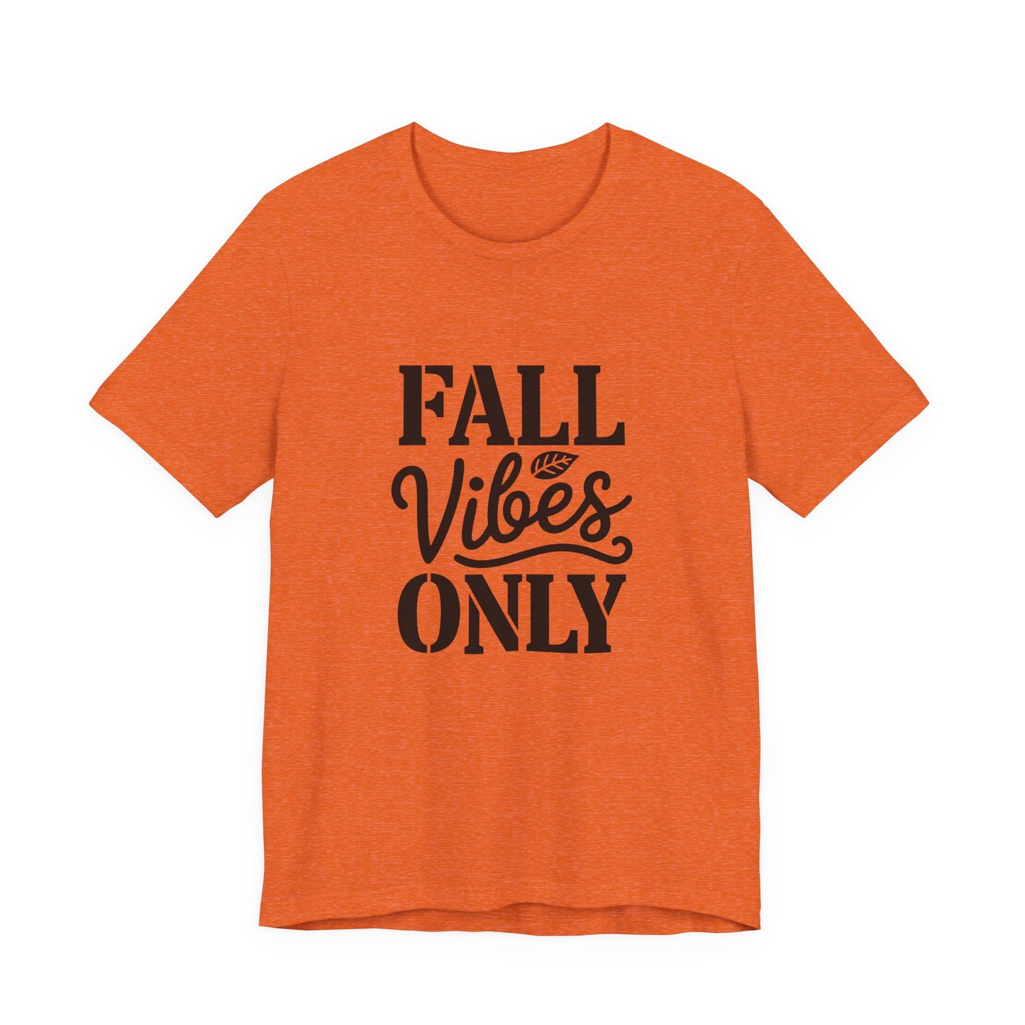 Unisex Fall Vibes Short Sleeve Tee, Casual Autumn Shirt, Seasonal Graphic Tee, Perfect for Thanksgiving, Cozy Fall Outfit