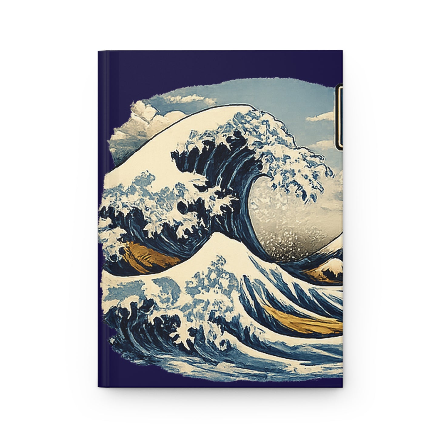 Hardcover Journal — 'Great Wave' Japanese Wave Art Notebook