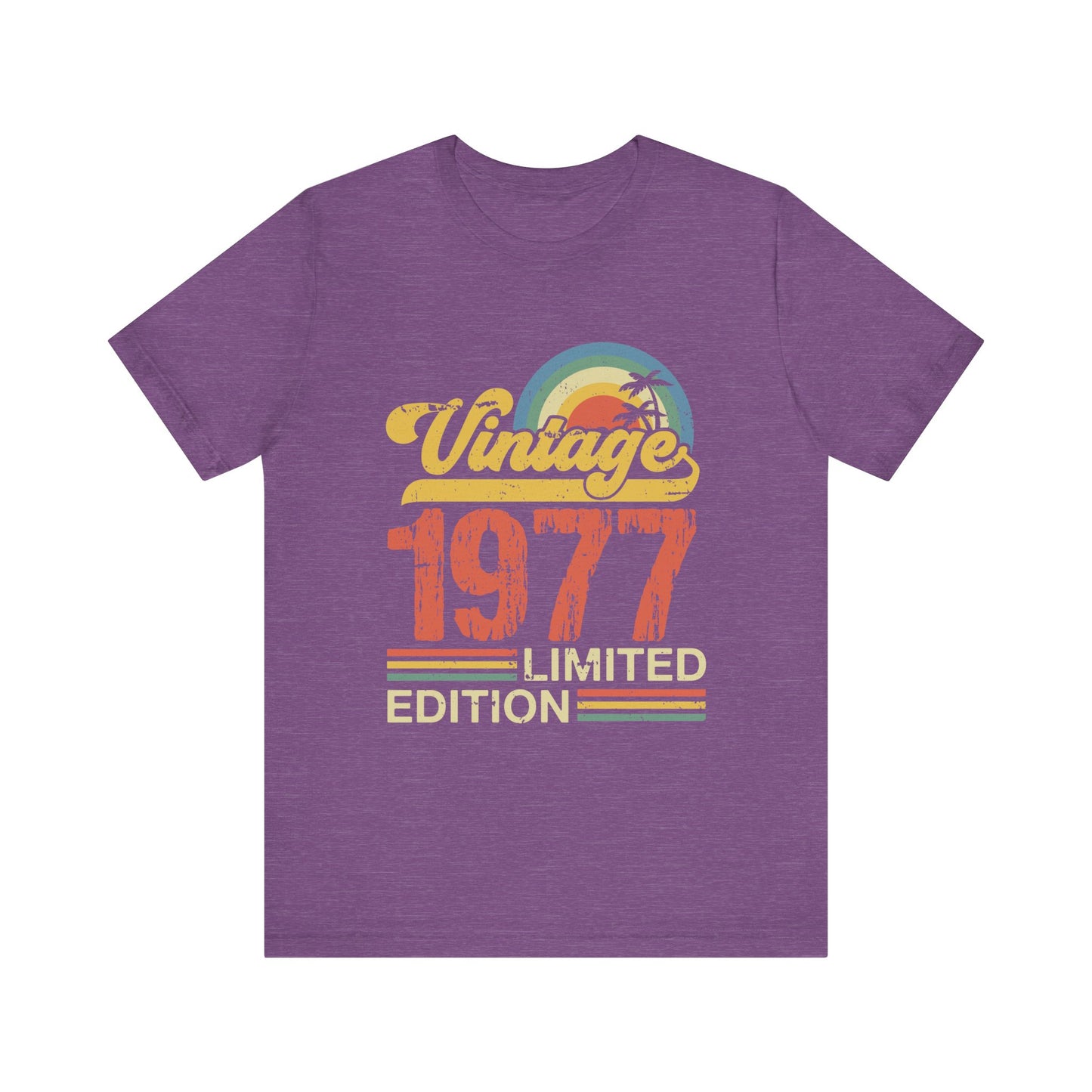 Vintage 1977 Limited Edition Tee, Retro T-Shirt, Birthday Gift, Nostalgic Apparel, Casual Wear, Summer Fashion