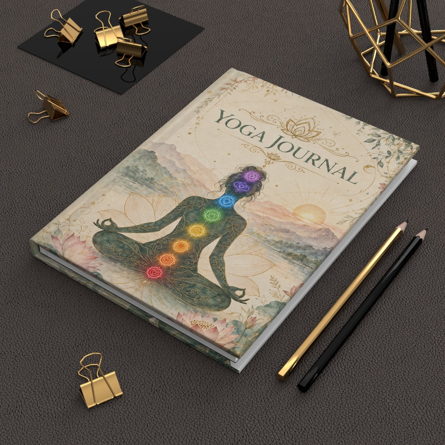 Yoga Journal Hardcover — Chakra Meditation Notebook for Mindfulness & Daily Practice
