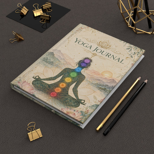 Yoga Journal Hardcover — Chakra Meditation Notebook for Mindfulness & Daily Practice