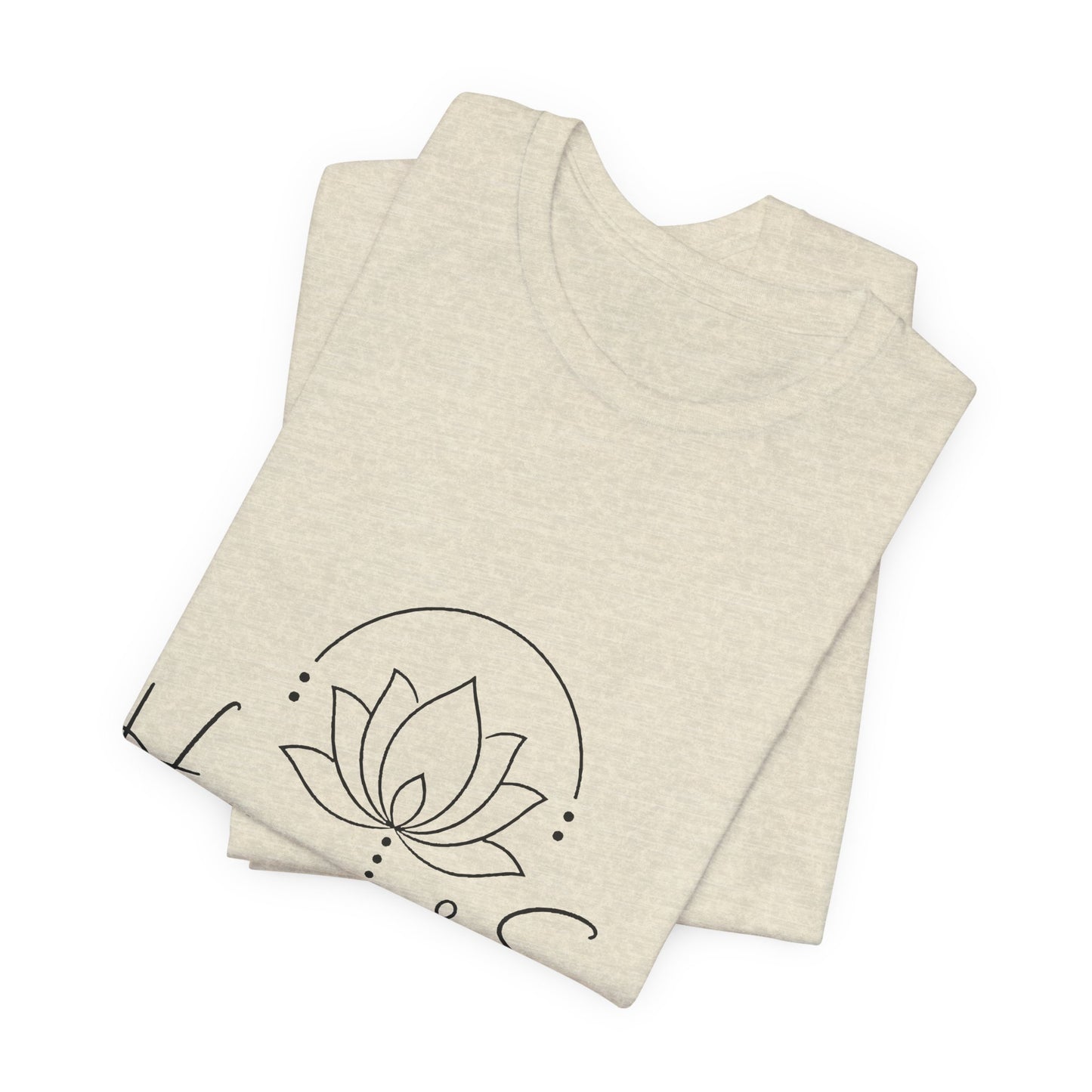 Harmony & Sage Tee — Lotus Graphic Mindful T-Shirt ("Created with Intention, Inspired by Nature")