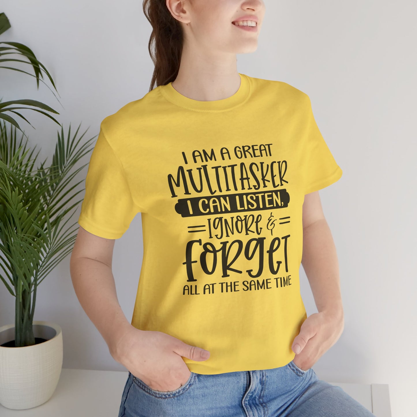 Funny Multitasker Unisex Tee, Great Gift for Moms, Teachers, Friends, Casual Wear, Humor Shirt