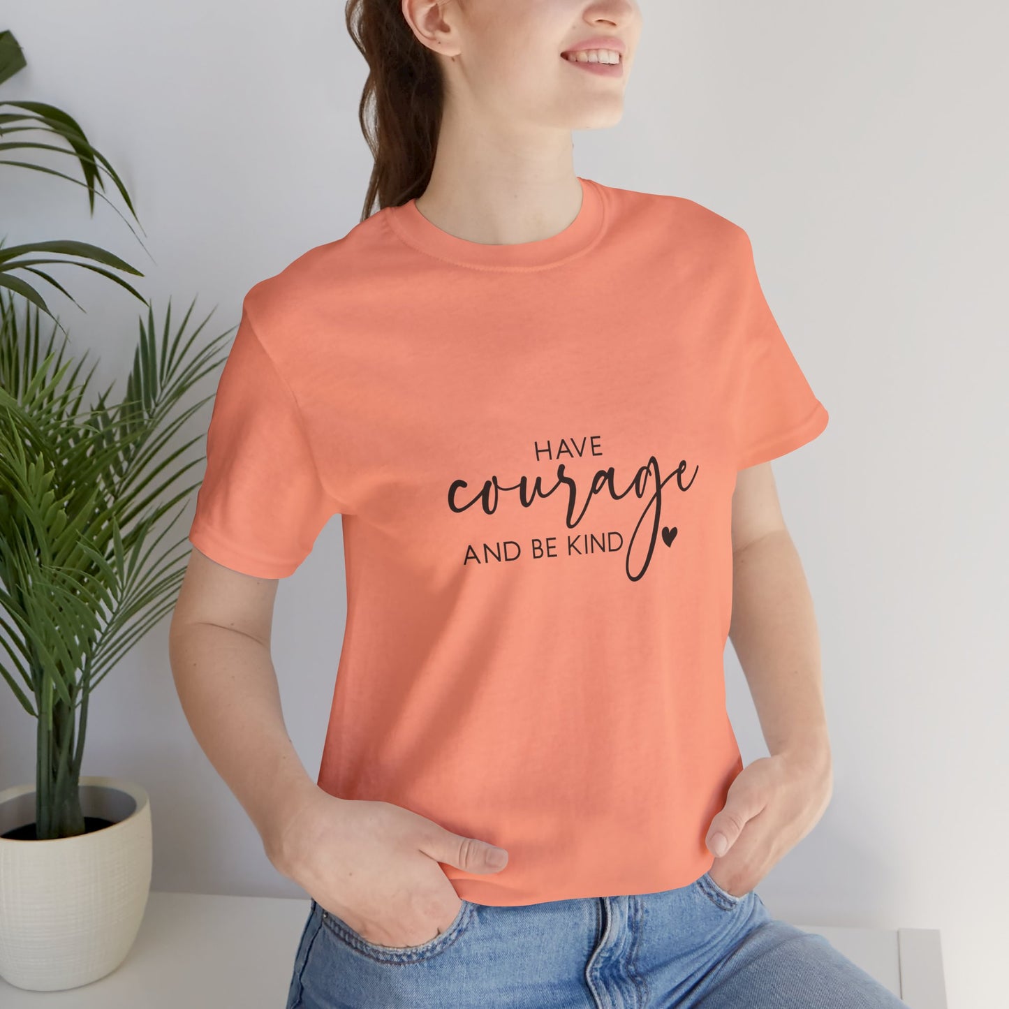 Courage & Kindness Tee, Inspirational T-Shirt, Motivational Gift, Unisex Casual Wear, Encouragement Shirt, Gift for Friends