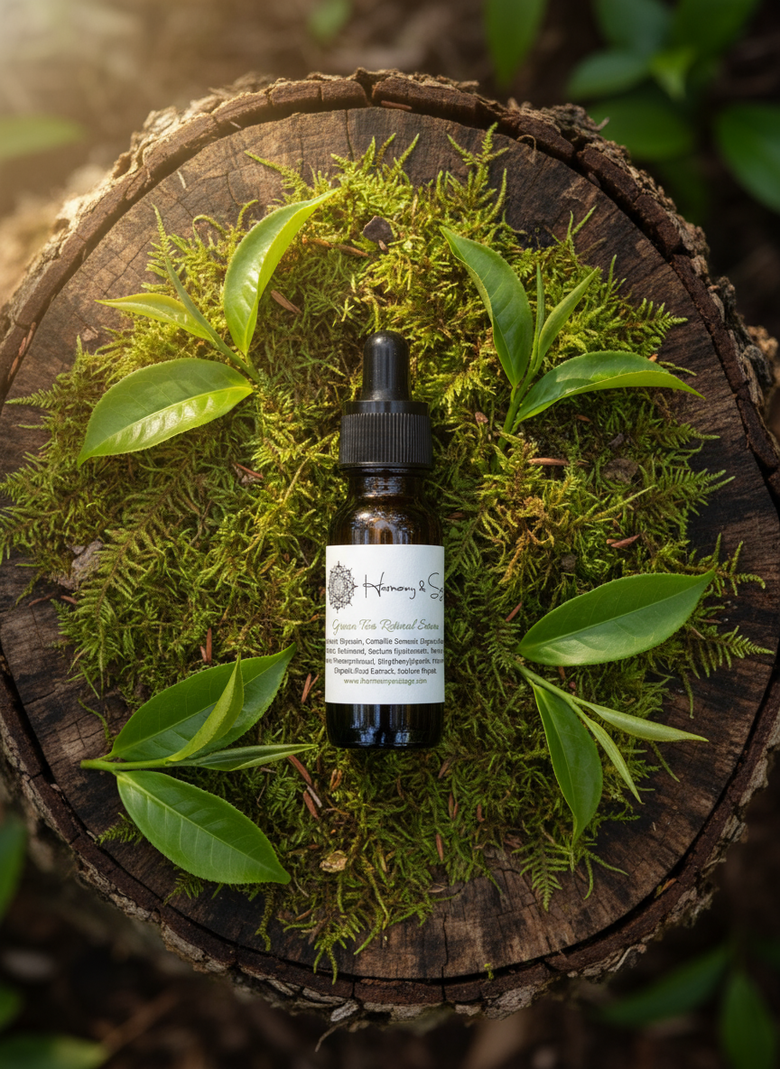 Green Tea Retinol Serum, Face Serum, Hyaluronic Acid