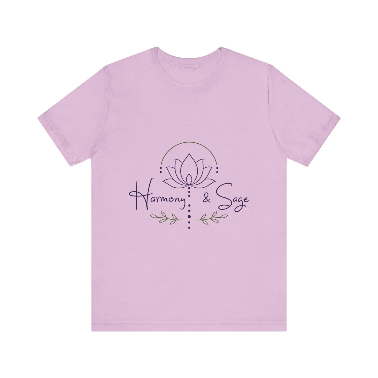 Harmony & Sage Lotus Tee — Minimal Wellness Graphic T-Shirt