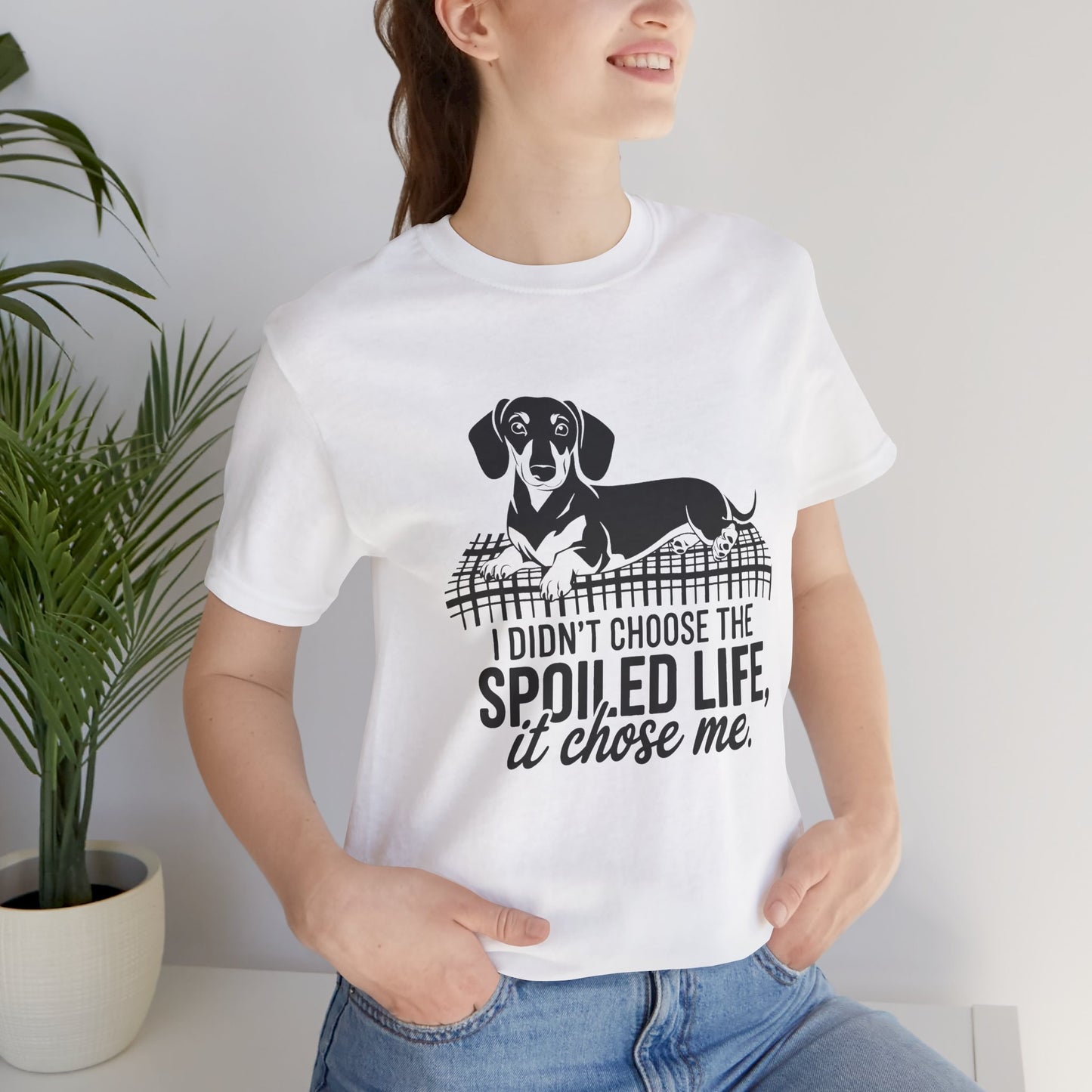 Spoiled Life Dog Lover Tee, Unisex Jersey T-Shirt for Pet Owners, Funny Dog Shirt, Gift for Dog Lovers, Casual Animal Apparel