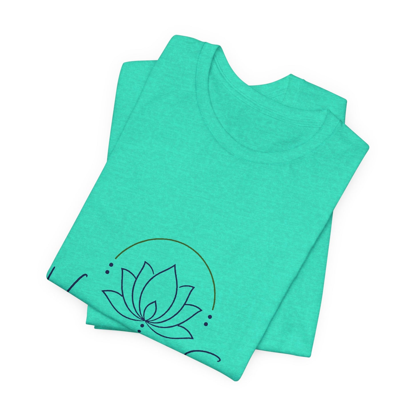 Harmony & Sage Lotus Tee — Minimal Wellness Graphic T-Shirt