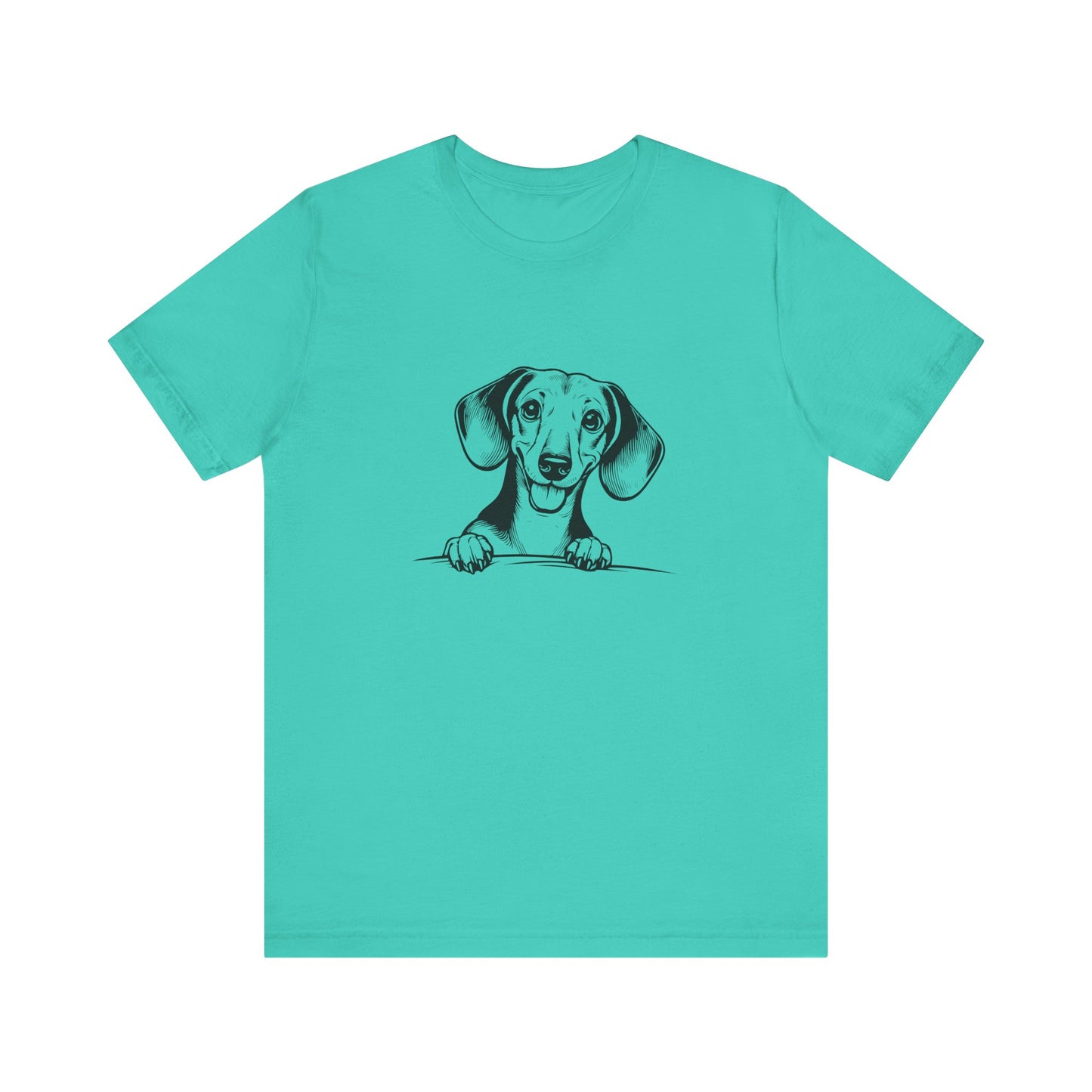Adorable Dachshund Graphic Tee - Cute Dog Lover Shirt, Pet Owner Gift, Animal Lover Apparel, Casual Everyday Wear, Perfect for Birthdays
