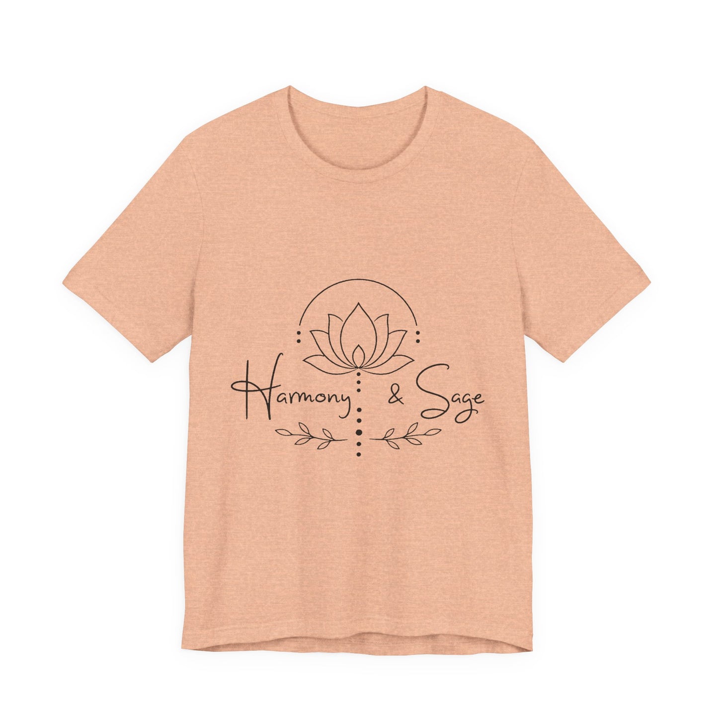 Harmony & Sage Tee — Lotus Graphic Mindful T-Shirt ("Created with Intention, Inspired by Nature")