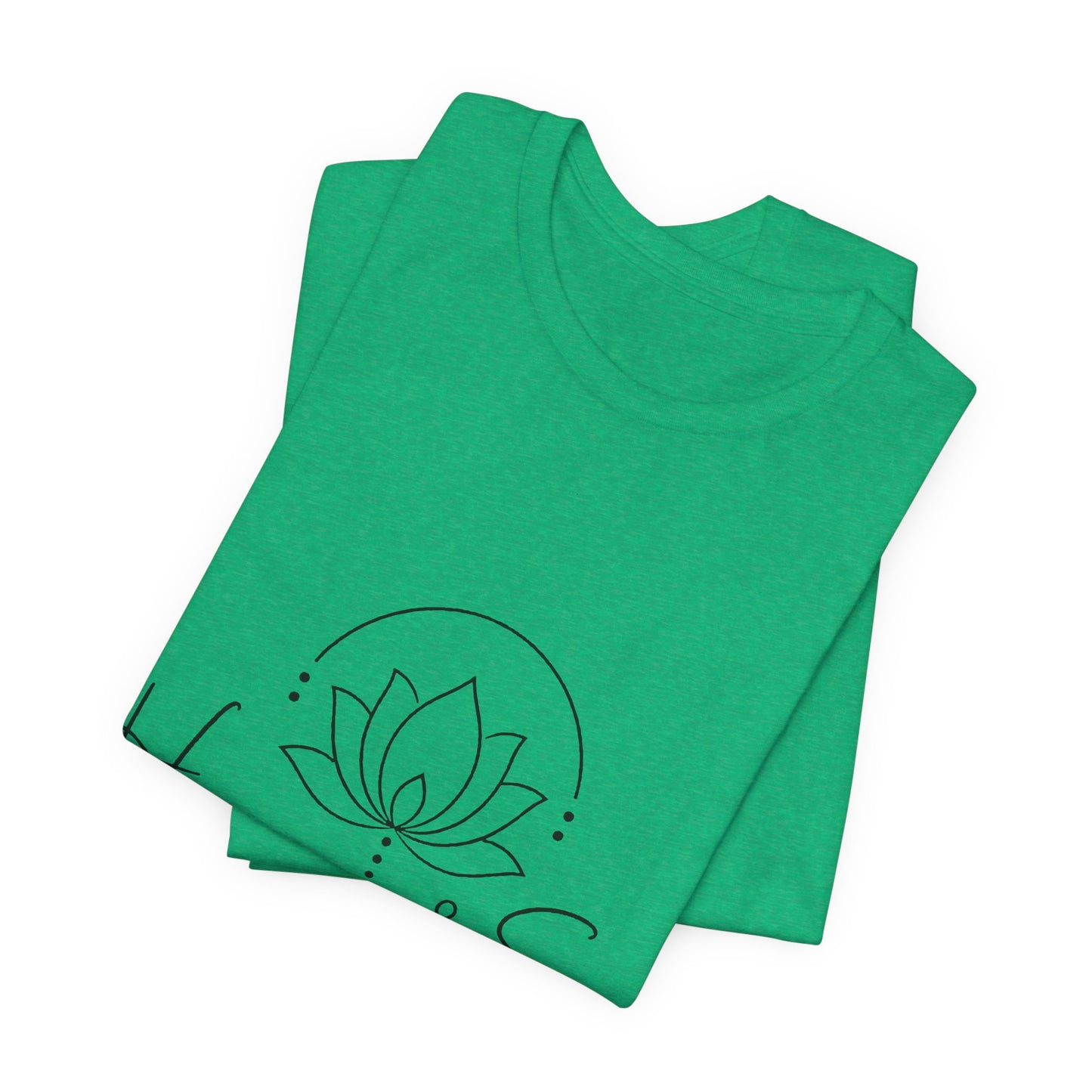 Harmony & Sage Tee — Lotus Graphic Mindful T-Shirt ("Created with Intention, Inspired by Nature")