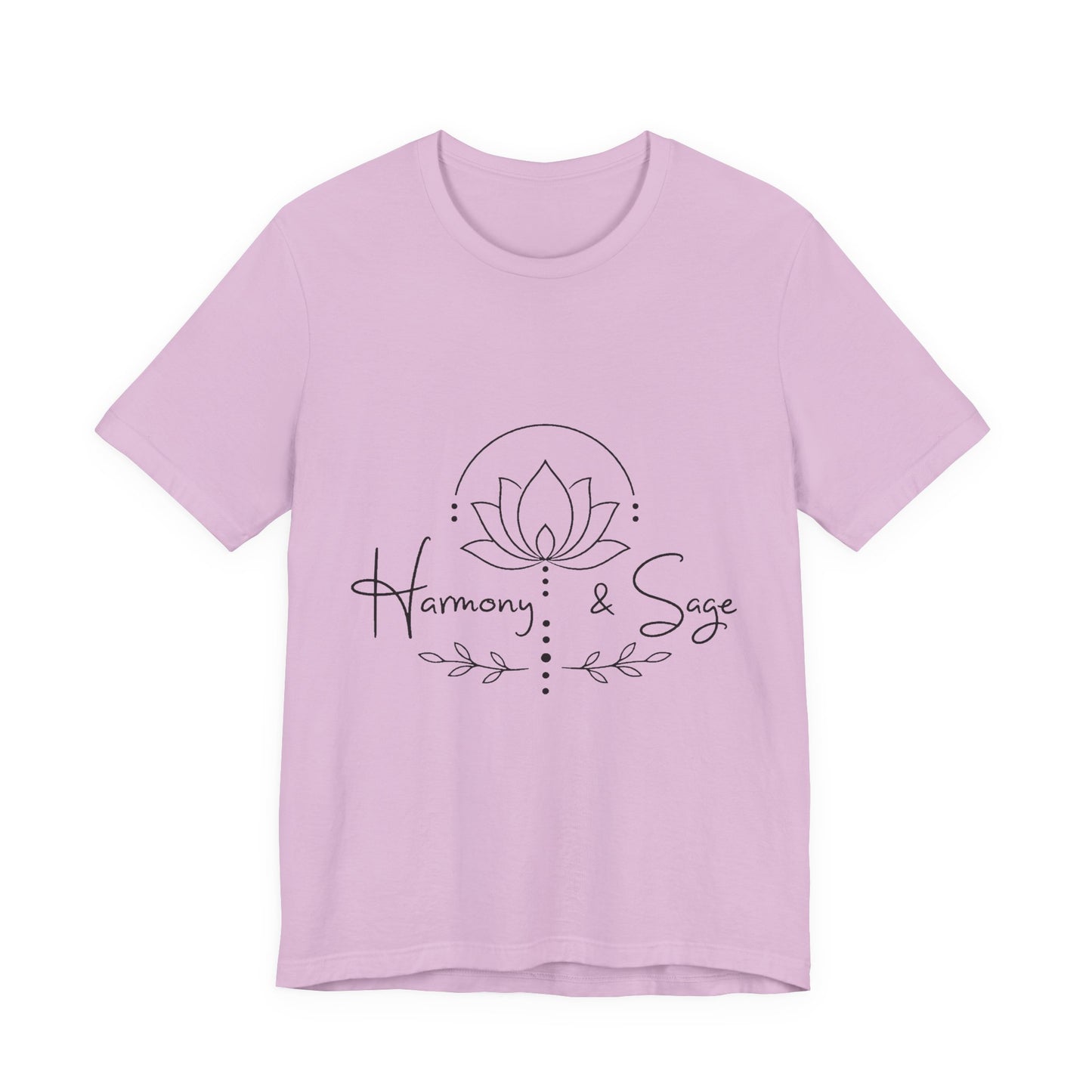 Harmony & Sage Tee — Lotus Graphic Mindful T-Shirt ("Created with Intention, Inspired by Nature")