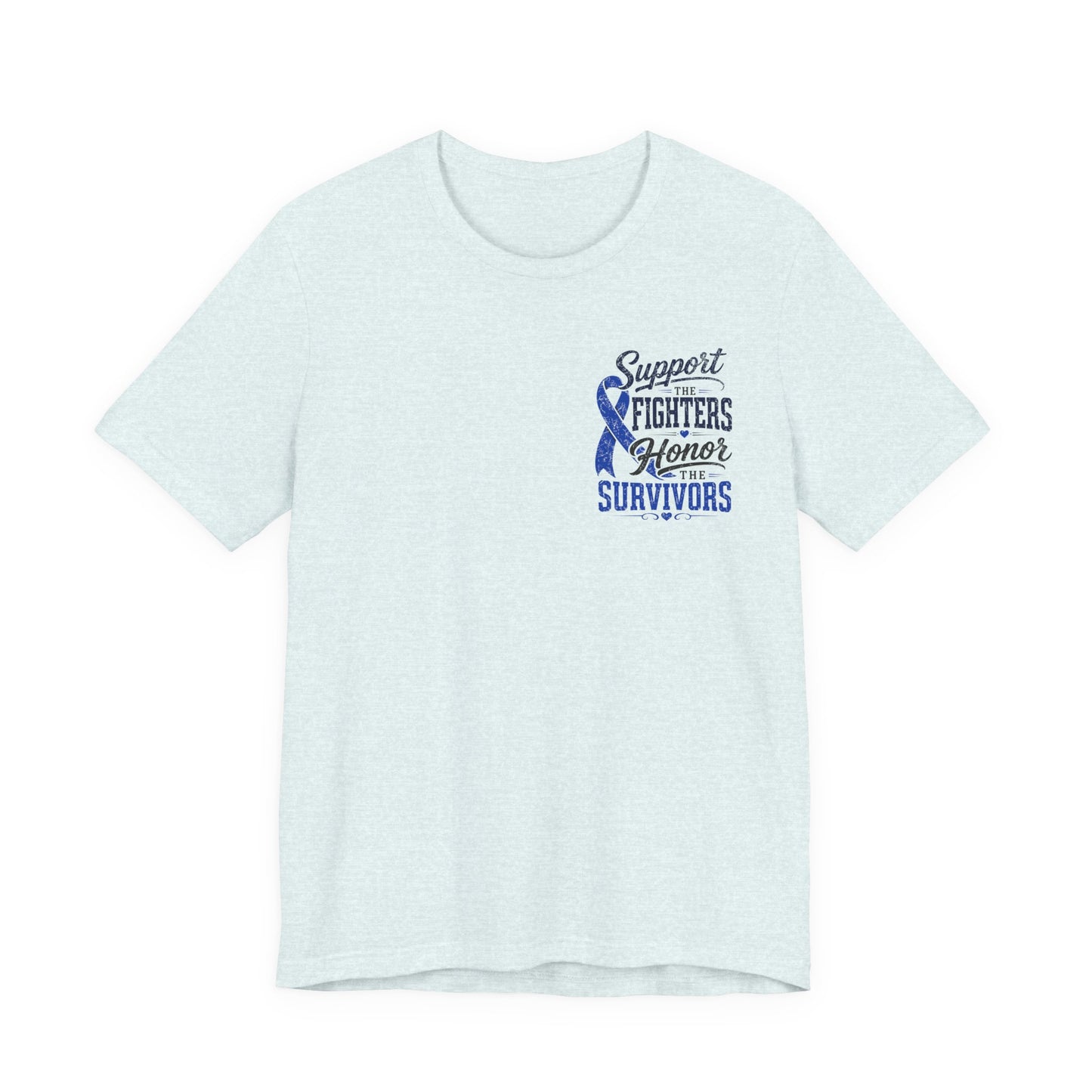 Survivors Support Tee – "Support Fighters Honor Survivors" Ribbon T-Shirt