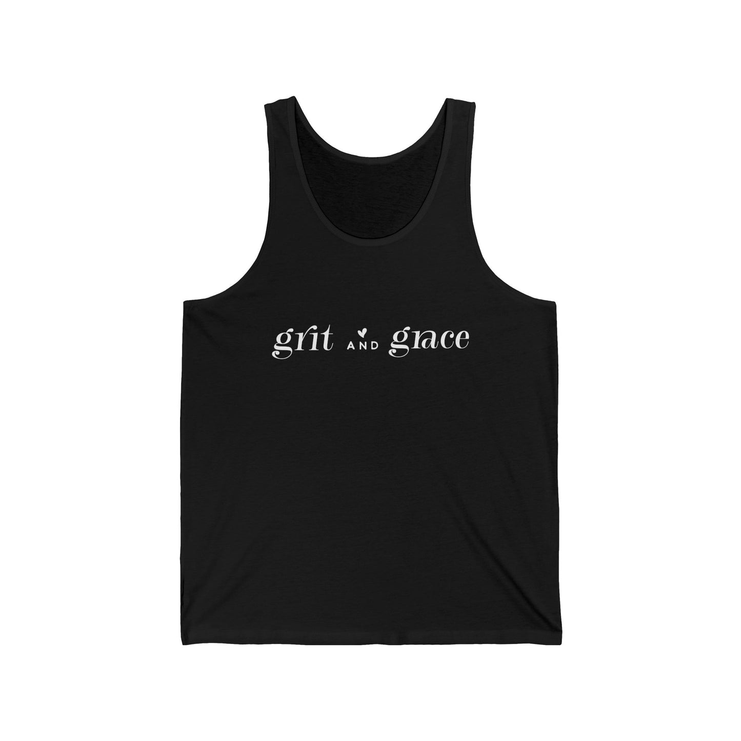 Grit and Grace Unisex Jersey Tank | Casual Tank Top for Everyday Wear | Perfect for Summer, Beach Days, Gifts and Holidays