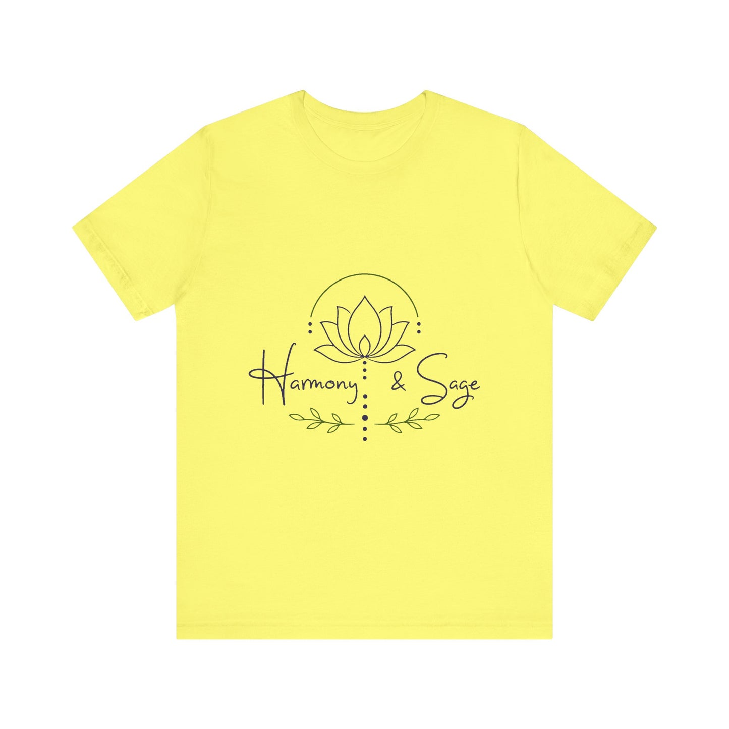 Harmony & Sage Lotus Tee — Minimal Wellness Graphic T-Shirt