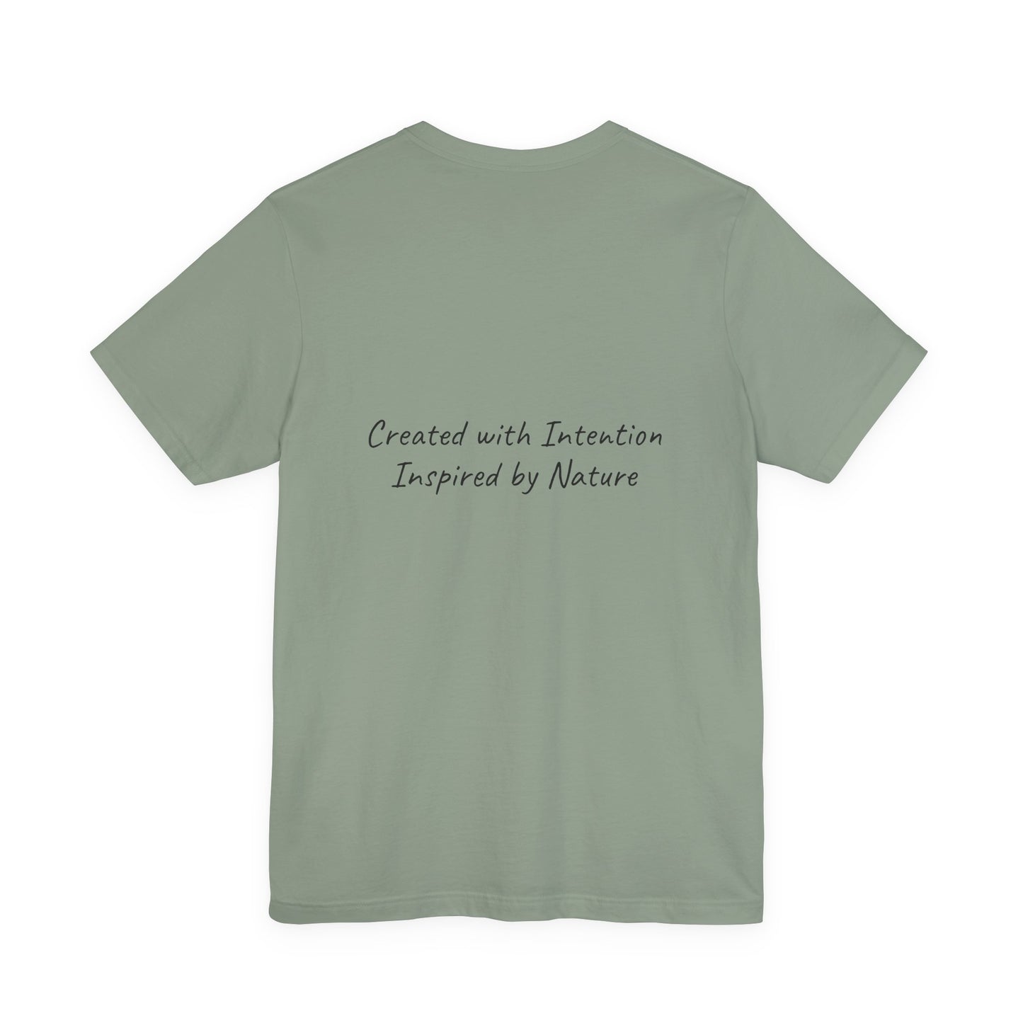 Harmony & Sage Tee — Lotus Graphic Mindful T-Shirt ("Created with Intention, Inspired by Nature")