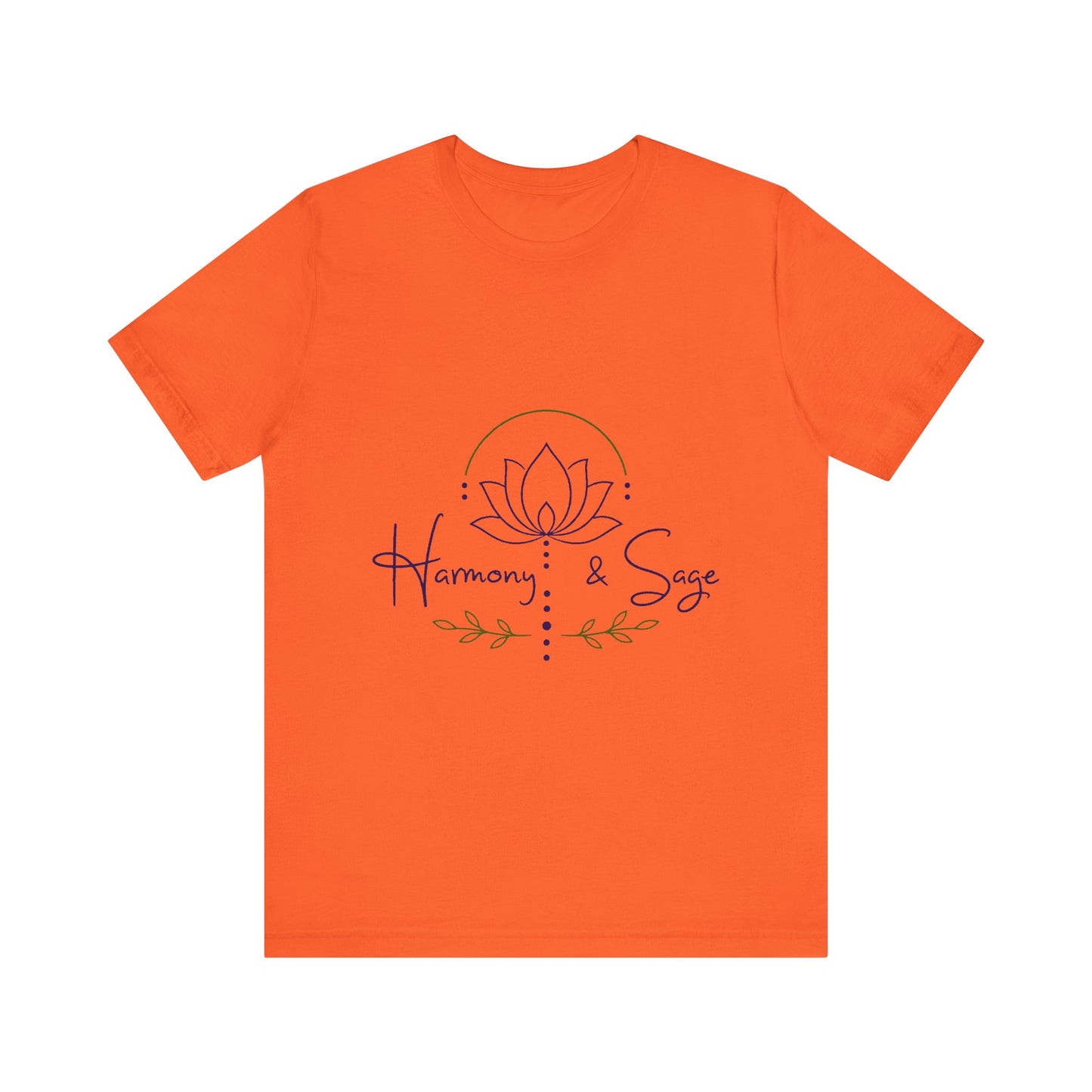 Harmony & Sage Lotus Tee — Minimal Wellness Graphic T-Shirt