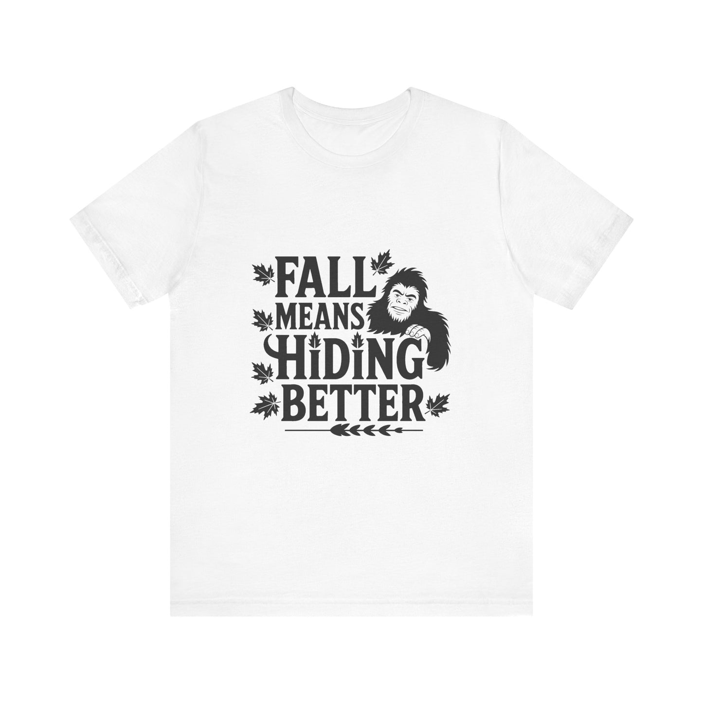 Fall-Themed Unisex Tee - Perfect for Autumn, Halloween, Sasquatch Lovers, Casual Wear, Gift Ideas