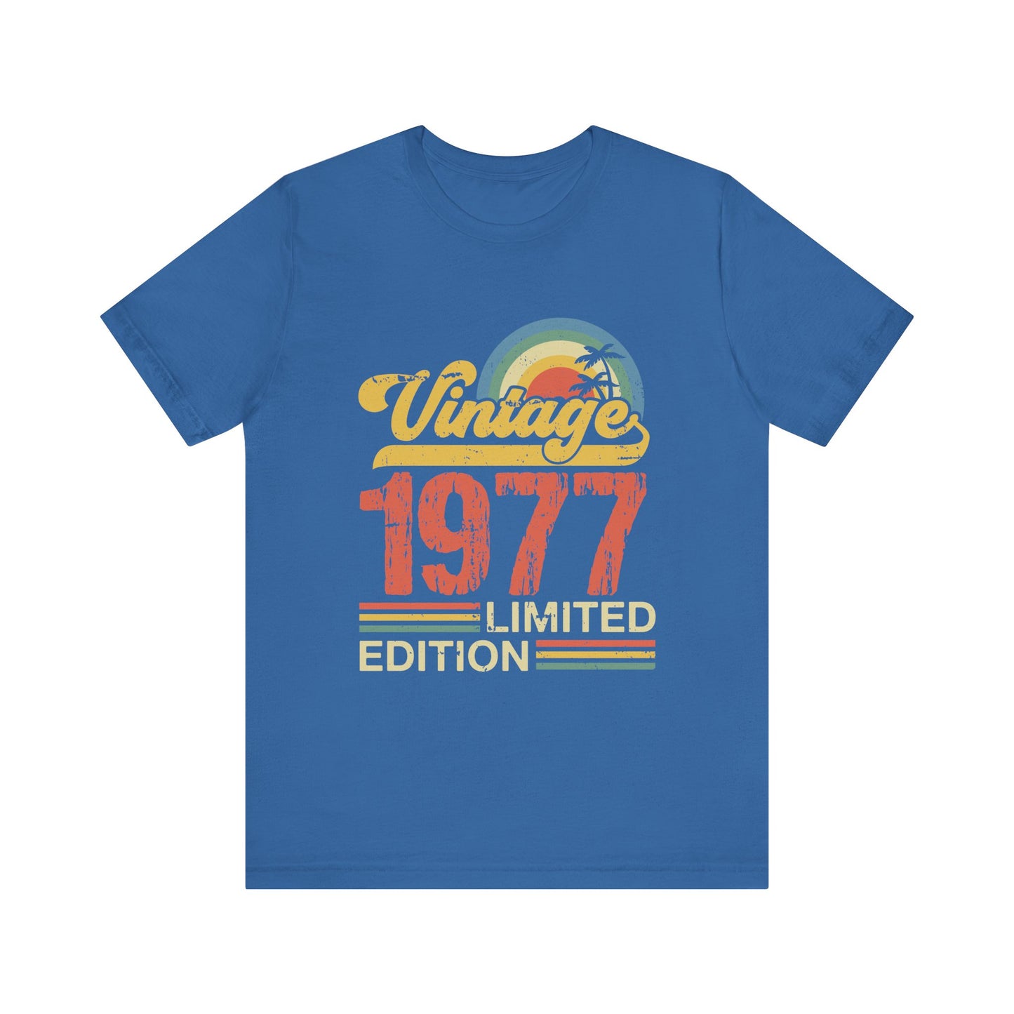 Vintage 1977 Limited Edition Tee, Retro T-Shirt, Birthday Gift, Nostalgic Apparel, Casual Wear, Summer Fashion