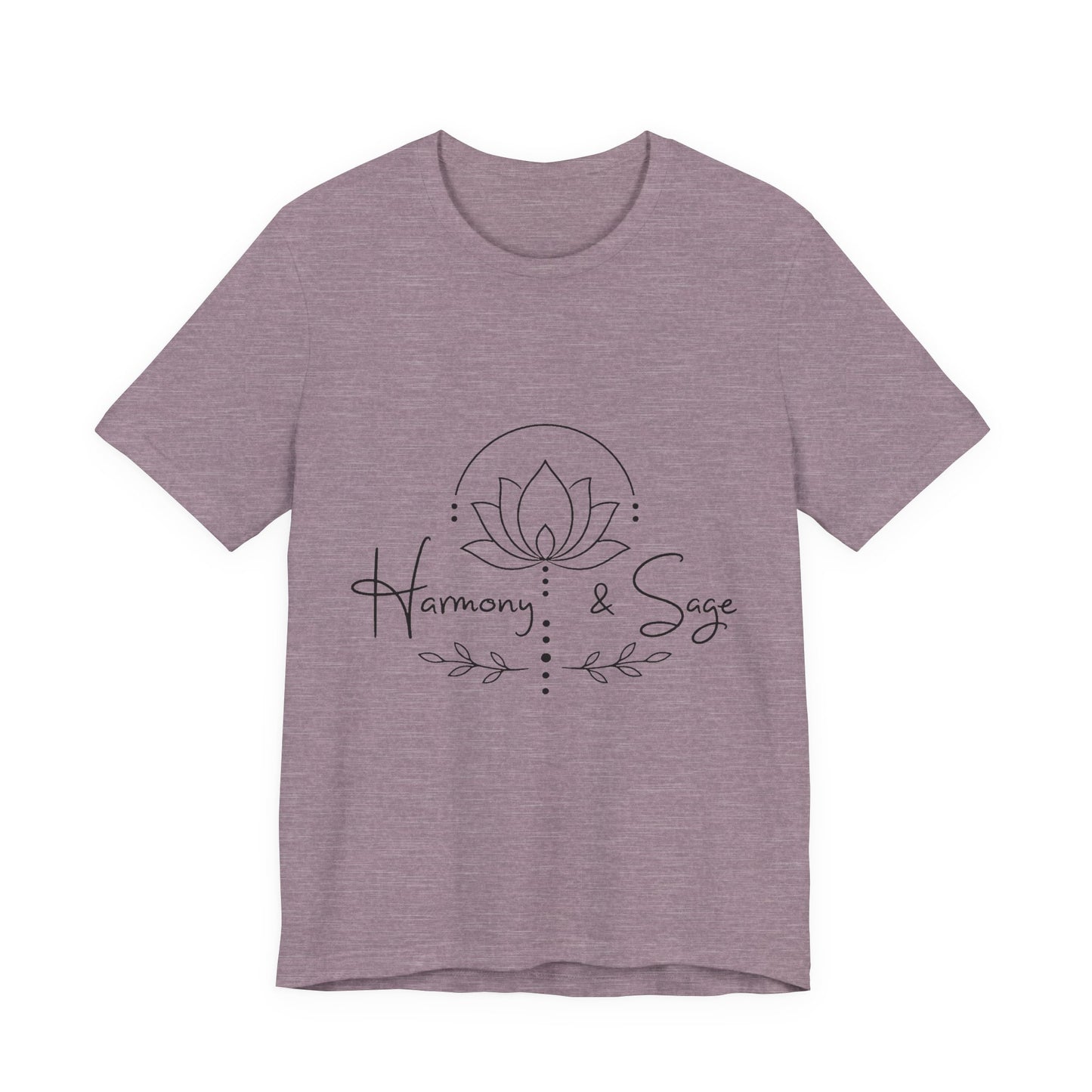 Harmony & Sage Tee — Lotus Graphic Mindful T-Shirt ("Created with Intention, Inspired by Nature")