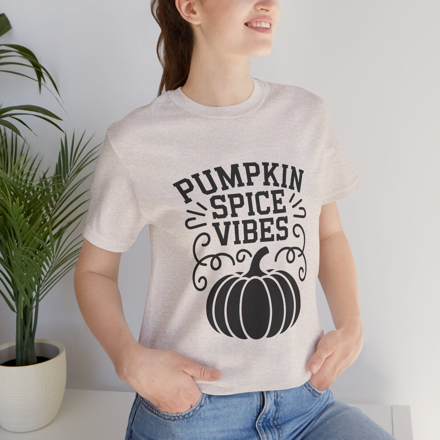 Pumpkin Spice Vibes Tee - Fall T-Shirt, Autumn Apparel, Halloween Shirt, Cozy Gift, Thanksgiving Top