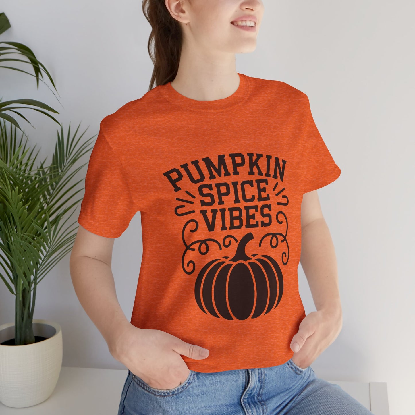 Pumpkin Spice Vibes Tee - Fall T-Shirt, Autumn Apparel, Halloween Shirt, Cozy Gift, Thanksgiving Top