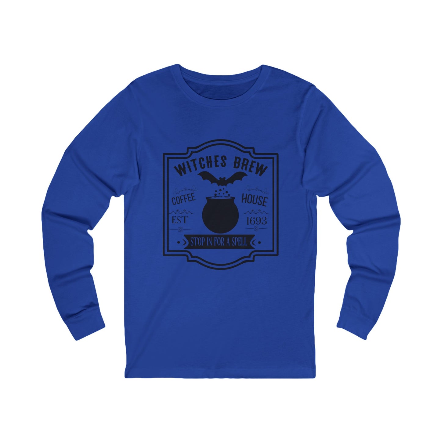Witches Brew Long Sleeve Tee, Boho Vibes, Gift for Mystic Lovers, Halloween Apparel, Unisex Spirit Tee