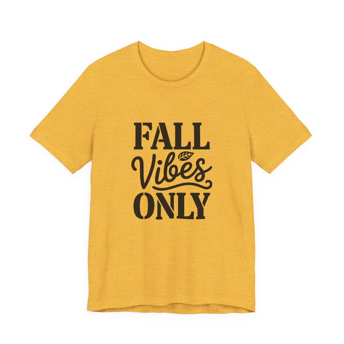 Unisex Fall Vibes Short Sleeve Tee, Casual Autumn Shirt, Seasonal Graphic Tee, Perfect for Thanksgiving, Cozy Fall Outfit