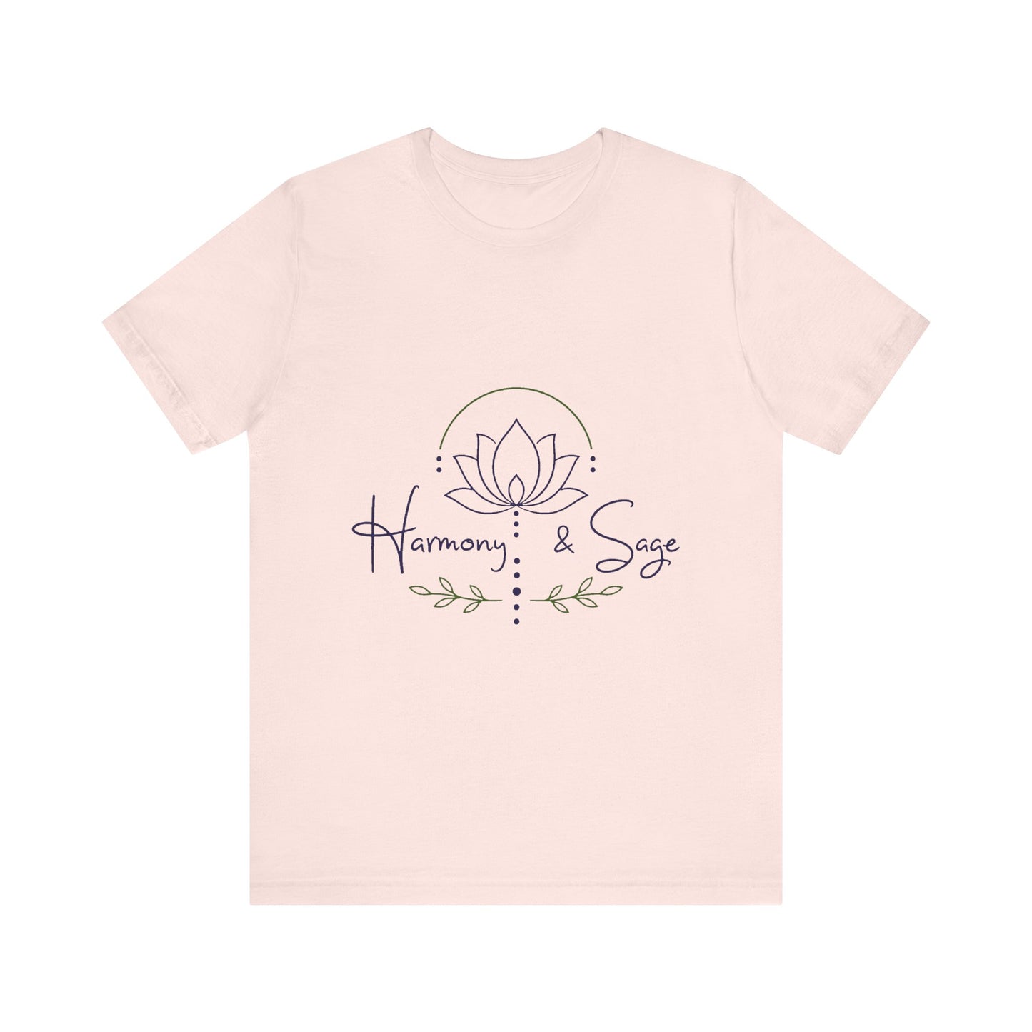 Harmony & Sage Lotus Tee — Minimal Wellness Graphic T-Shirt