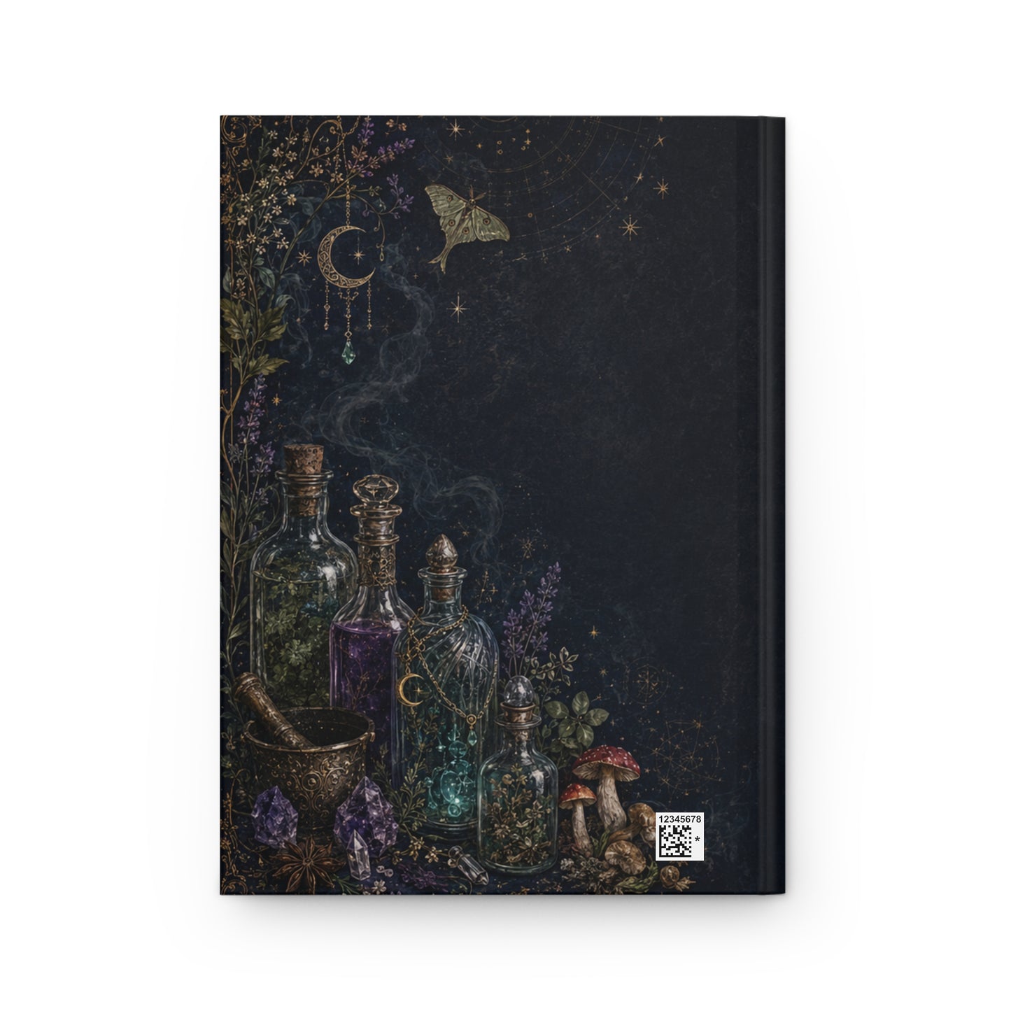 Potions Hardcover Journal — Witchy Apothecary Notebook for Spellwork & Potion Recipes