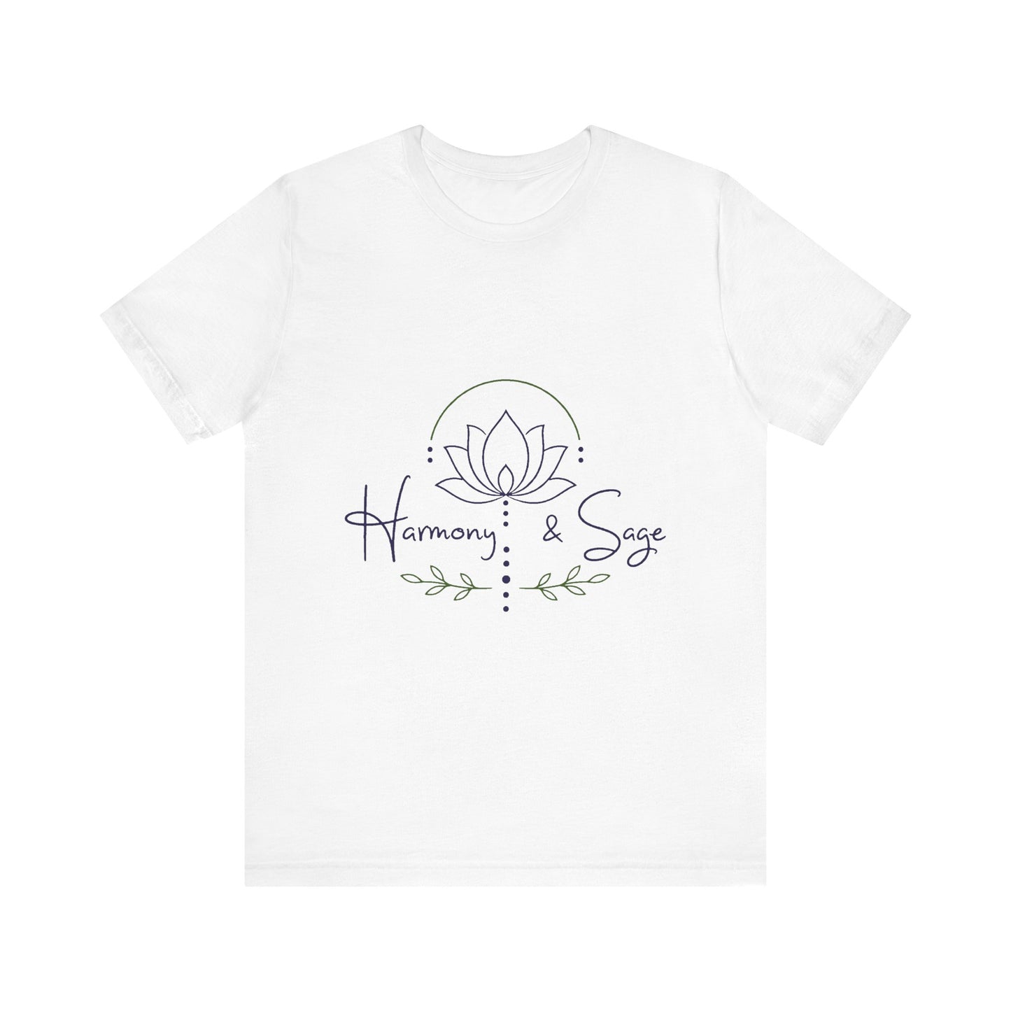 Harmony & Sage Lotus Tee — Minimal Wellness Graphic T-Shirt