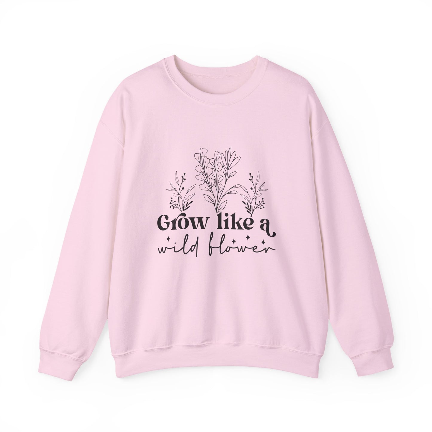 Unisex Wildflower Sweatshirt - Cozy Crewneck, Floral Design, Inspirational Gift, Spring Fashion, Nature Lover Apparel