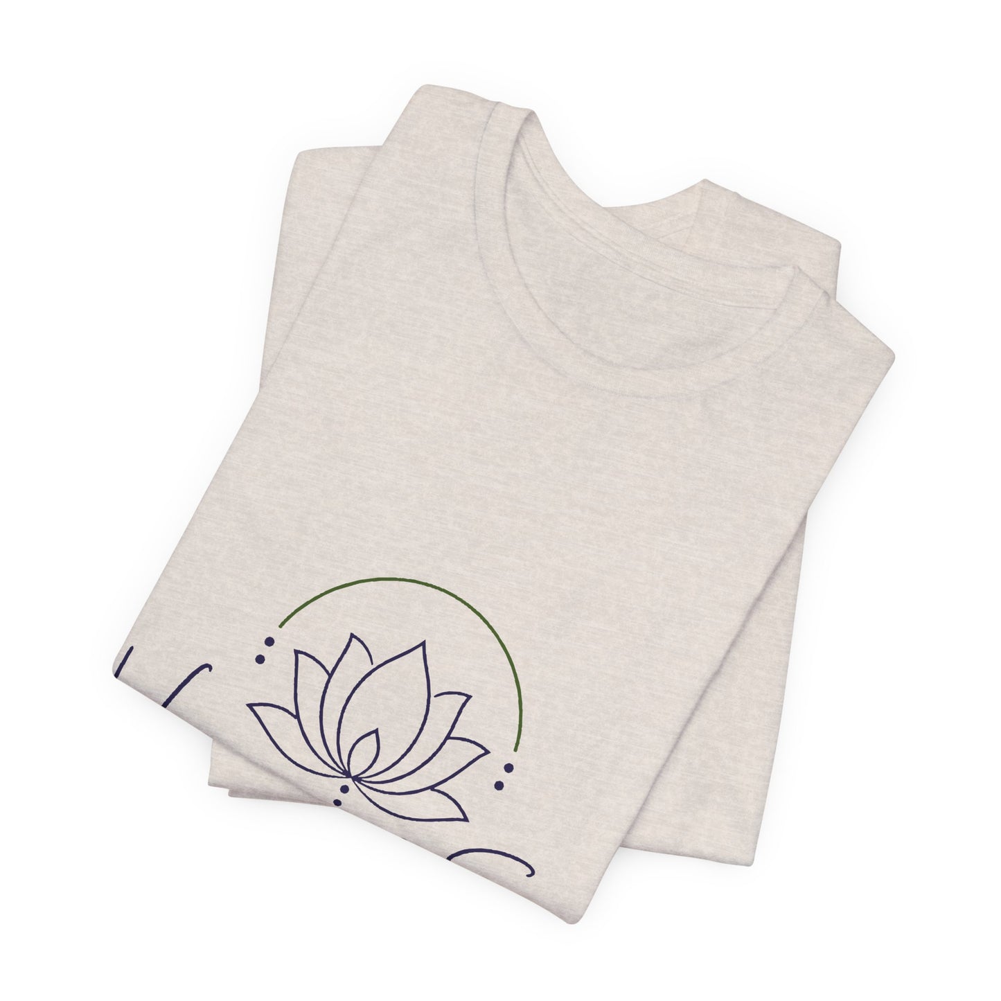Harmony & Sage Lotus Tee — Minimal Wellness Graphic T-Shirt