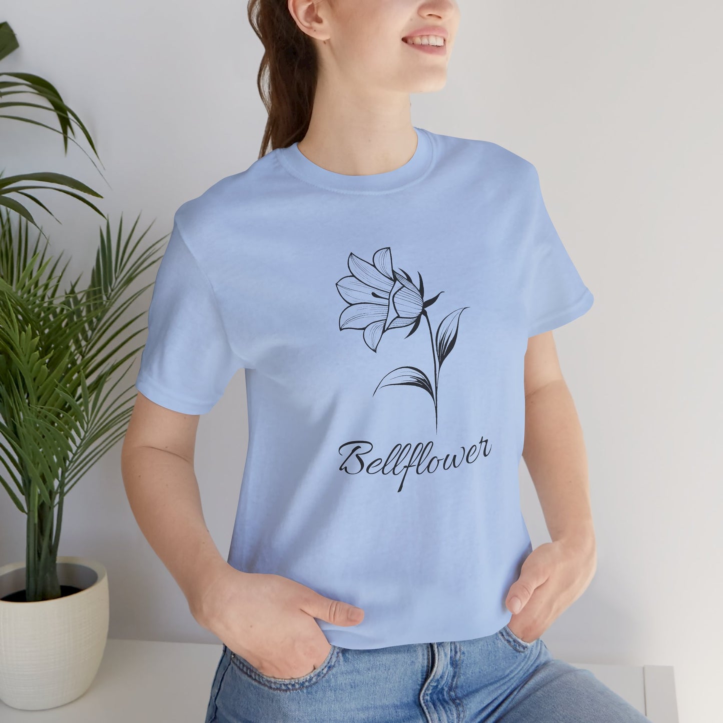 Elegant Bellflower Graphic Tee - Soft Cotton T-Shirt for Nature Lovers, Flower Lover's Gift, Everyday Wear, Eco-Friendly Apparel, [...]