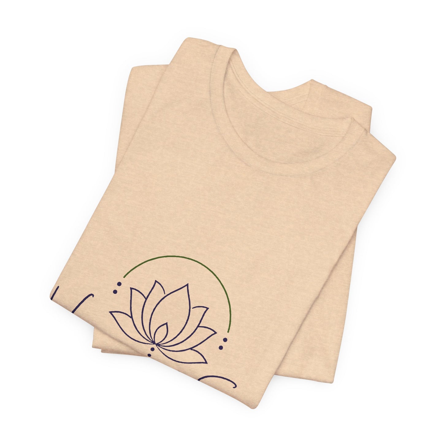 Harmony & Sage Lotus Tee — Minimal Wellness Graphic T-Shirt