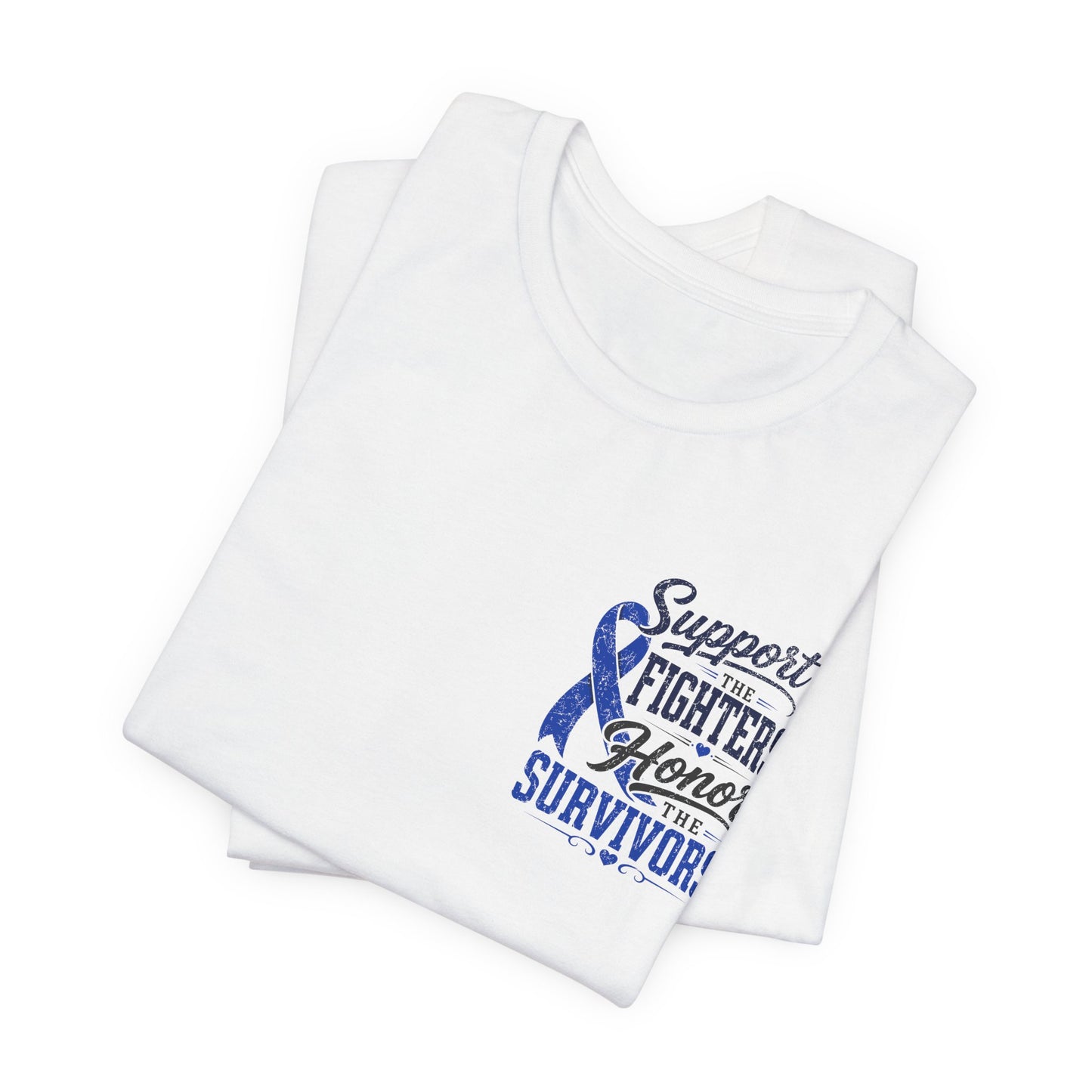 Survivors Support Tee – "Support Fighters Honor Survivors" Ribbon T-Shirt