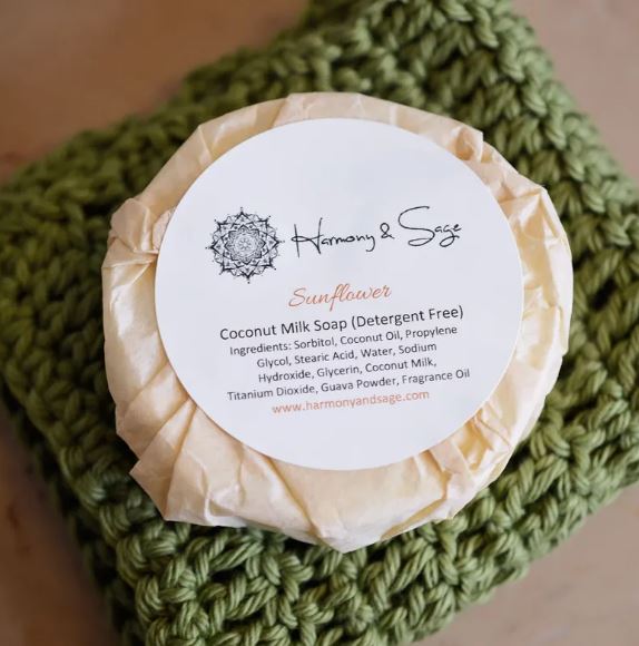 Sunflower coconut milk Soap