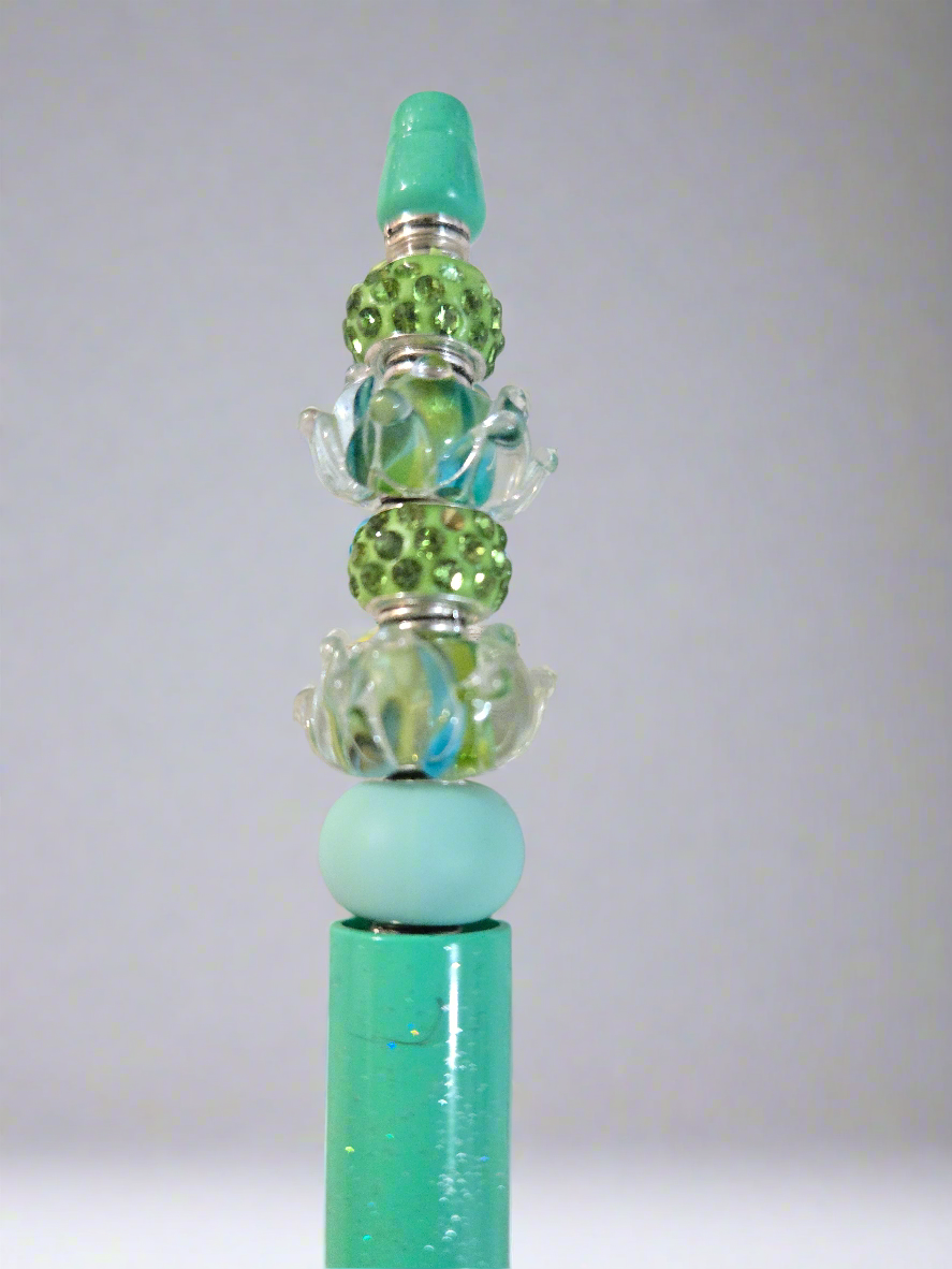 Lampwork Beaded Pen - Harmonyandsage