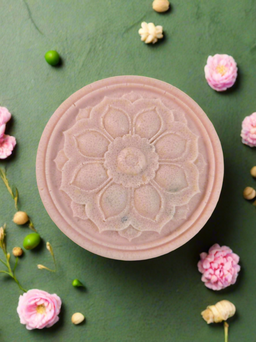 Pink Peony Paradise Oat Brown Sugar Scrub Bar (Detergent Free)