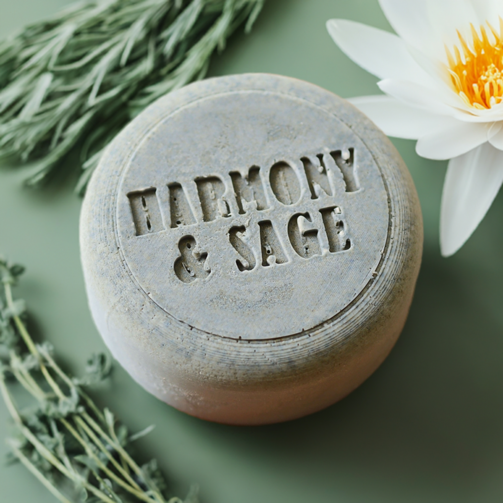 Blue Clay Shampoo Bar for All Hair Types (Blue Lotus)
