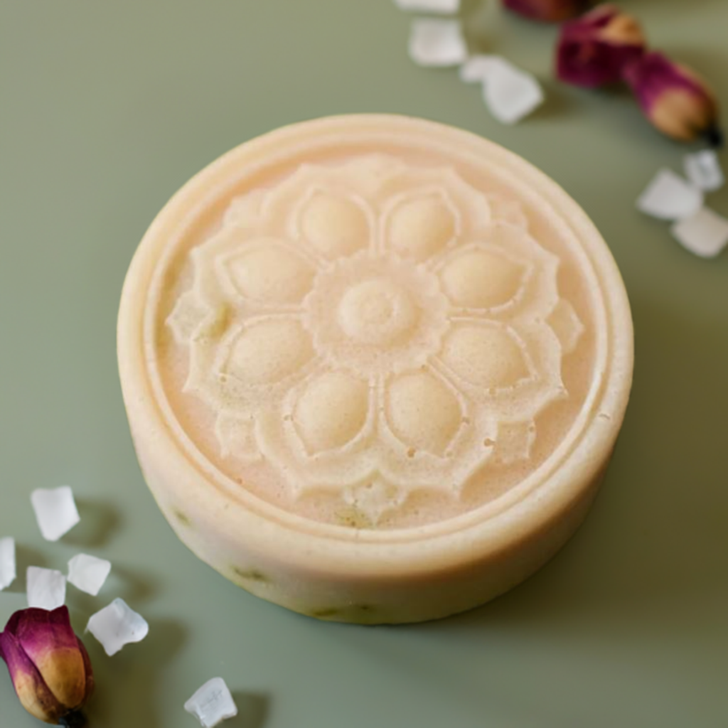 Jasmine & Rose Goats Milk Sugar Scrub Bar, Exfoliation Bar,  Rose Scrub Bar