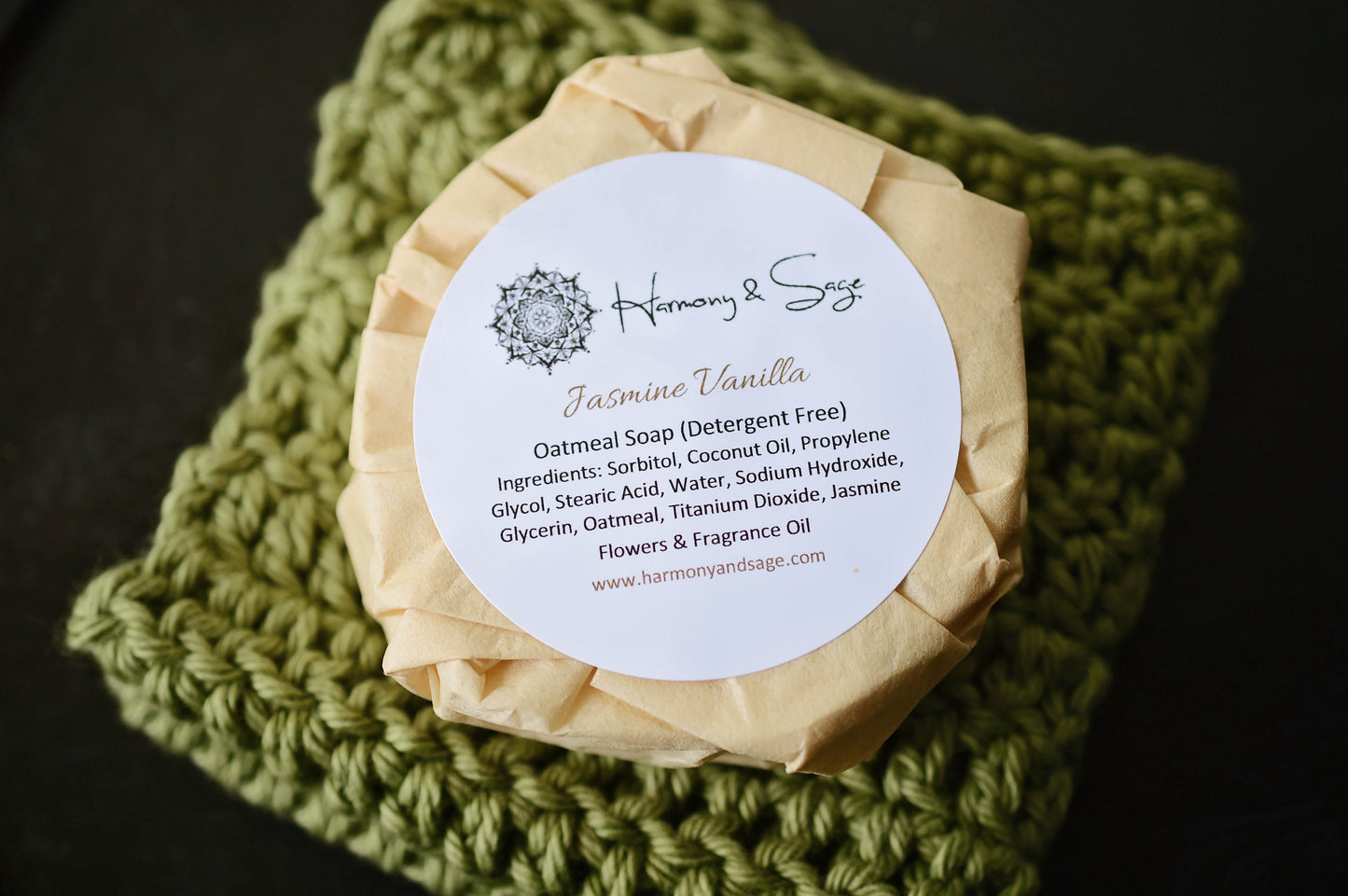 Jasmine Vanilla Oatmeal Soap (Detergent Free)