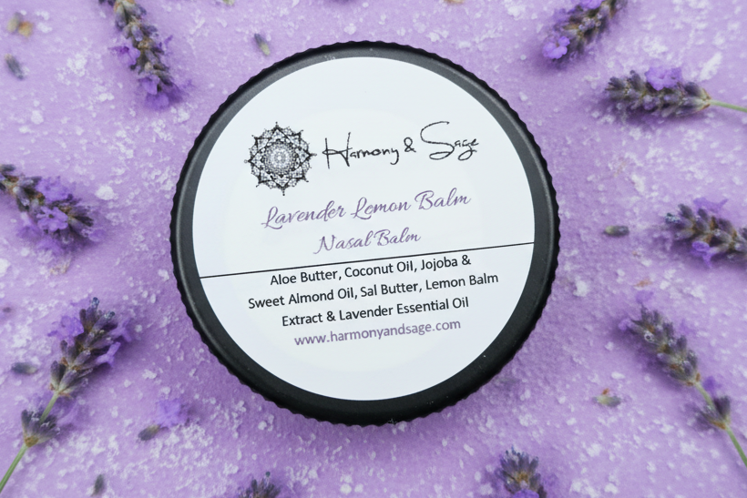 Nasal Balm, Moisturizing Balm, Dry Nose Balm, Winter Balm, Lavender Balm, Lemon Balm, Aloe Balm - Harmonyandsage