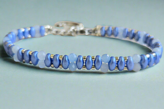 Aquamarine Beaded Bracelet